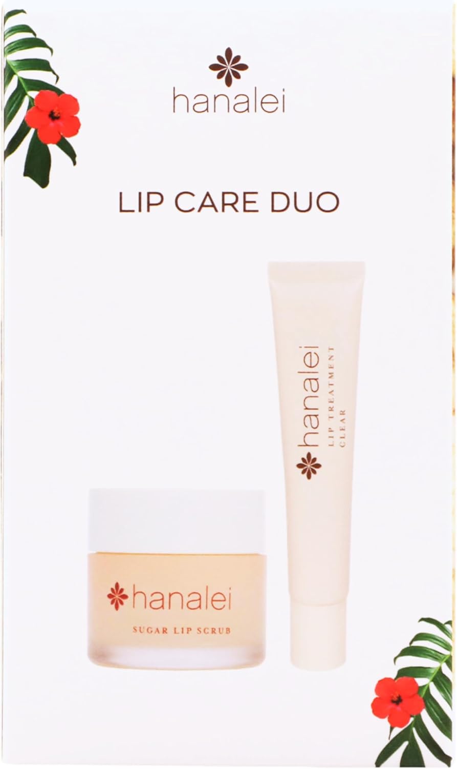 Hanalei Lip Care Products Set Duo – Sugar Lip Scrub & Kukui Oil Lip Treatment for Dry, Cracked, Chapped Lips – Exfoliate, Hydrate & Moisturize for Soft, Smooth Lips – Natural and Cruelty-free - View 7 of 7