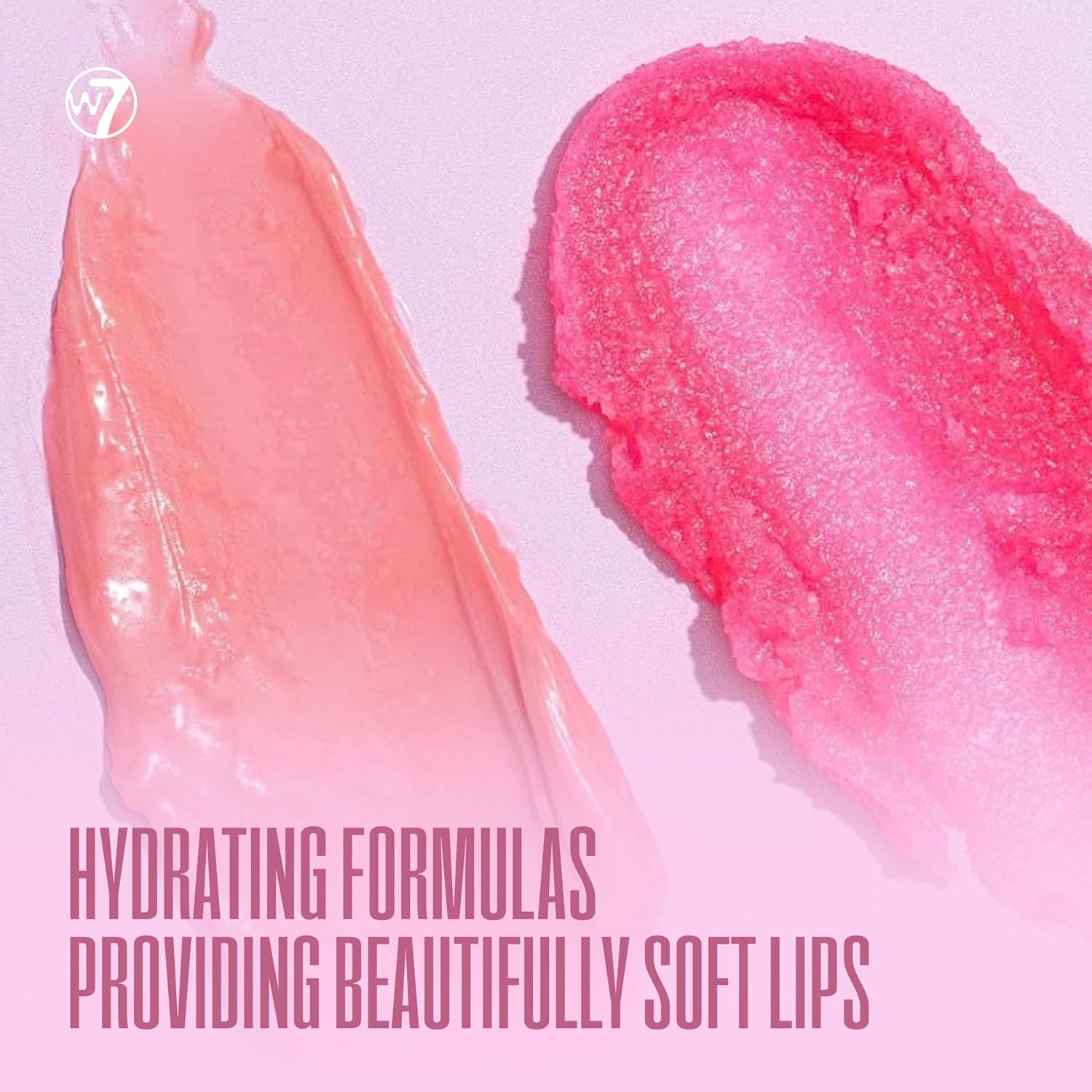 W7 Sweet Dreams Lip Scrub & Overnight Lip Mask Duo - 2 Pieces Set - Strawberry Flavour - Exfoliate, Condition, Soothe & Hydrate - View 3 of 6