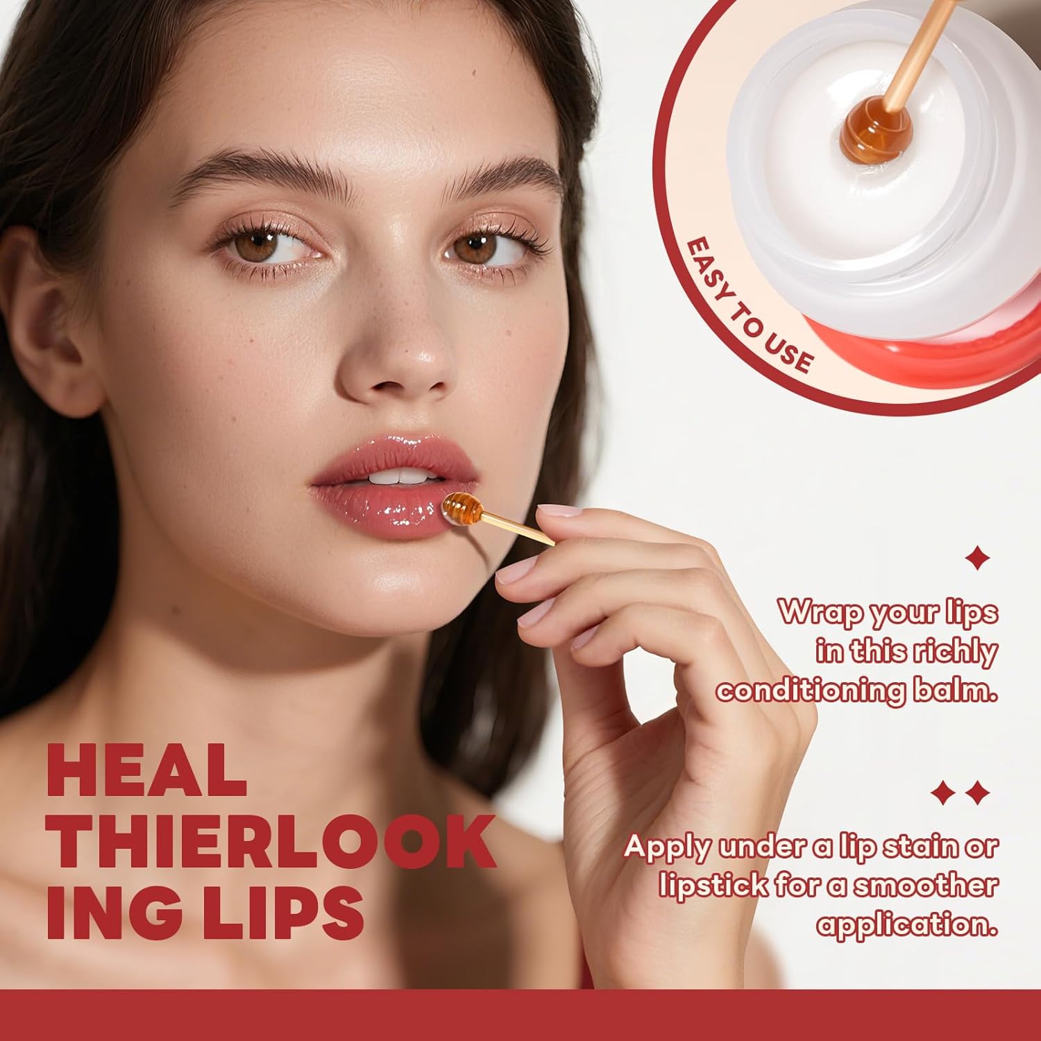 Milk Collagen Lip Sleeping Mask, Overnight Repair for Dry Cracked Lips & Dark Lines, With Ceramide NP & Vitamin E, Hydrating Lip Plumper & Exfoliator for Soft Pink Lips, Sweet Milk Scent, 10g - View 3 of 6