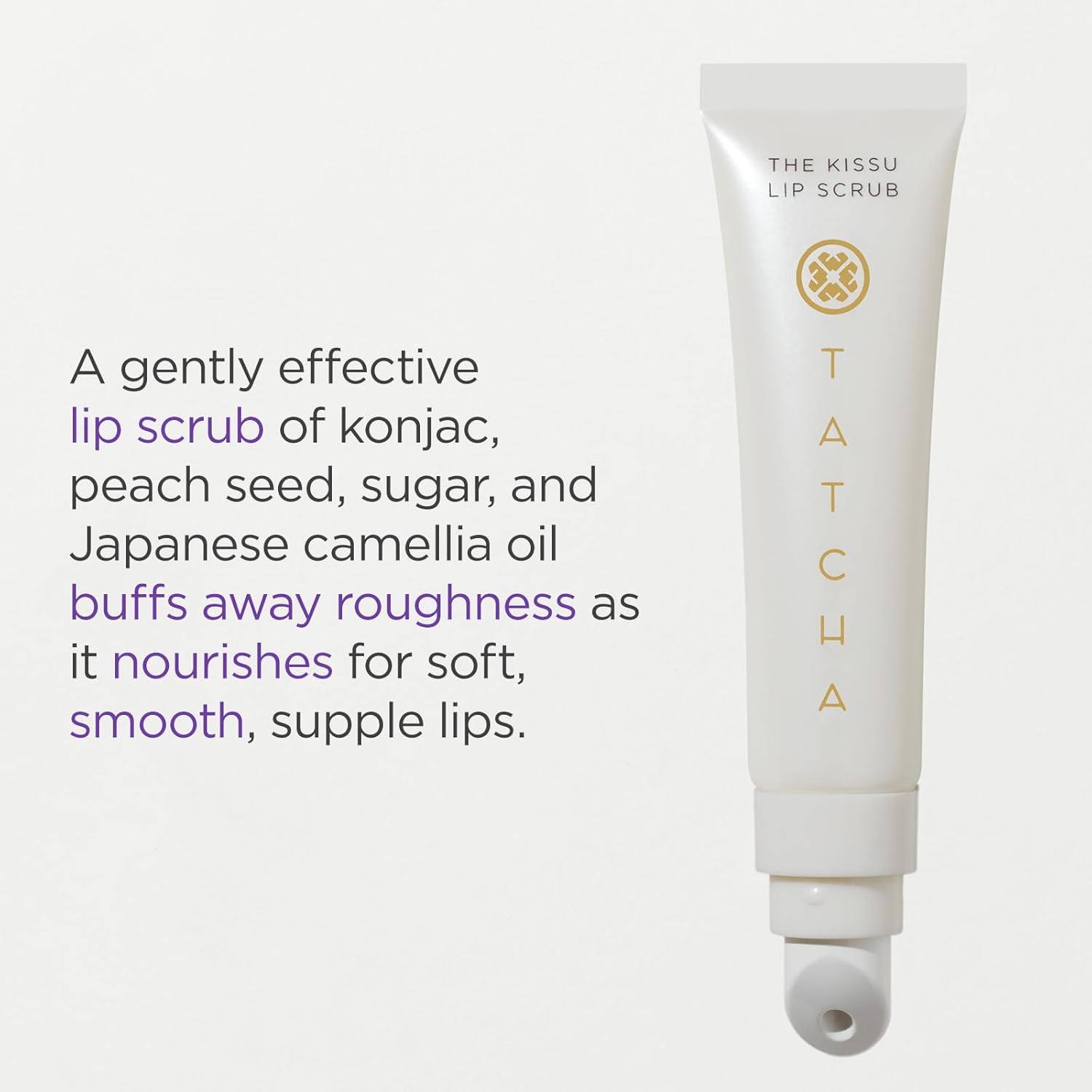 Tatcha Kissu Lip Scrub, Moisturizing Lip Exfoliant with Peach Seed Scrub for Polish, Smooth Lips - View 5 of 5