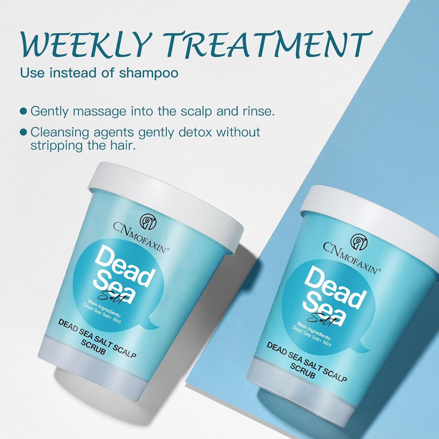 Dead Sea Salt Scalp Scrub 280g - Exfoliator for Oily Scalp, Itchy Scalp & Dandruff Relief - Clarifying Hair Treatment with Herbal Essences for Scalp Build-Up, Flakes & Hair Growth - View 5 of 7