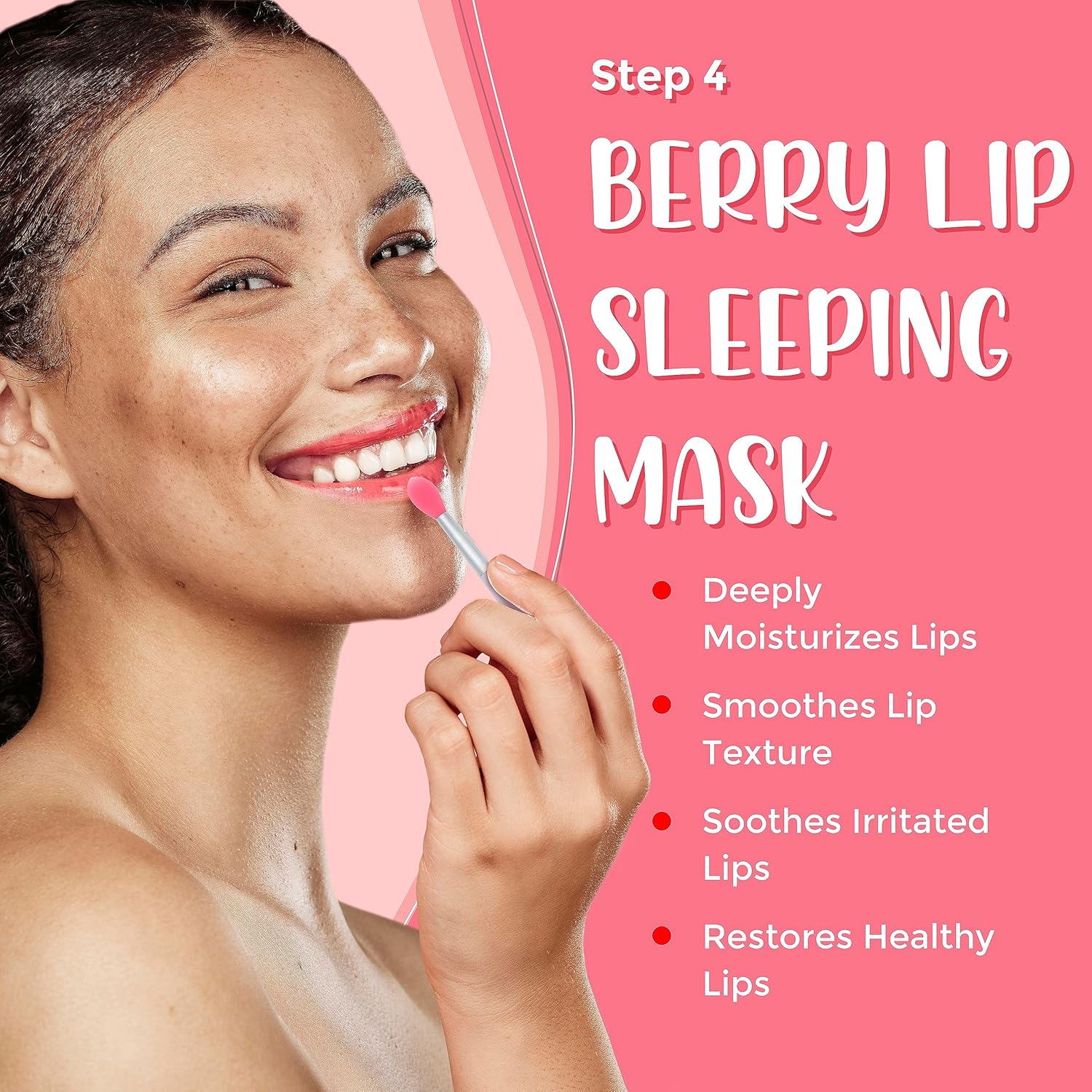 6-in-1 Lip Care Kit With Lip Sleeping Mask, Silicone Brush, Sugar Lip Scrub, Lip Mask Sheet to Reveal Luscious, Lip Exfoliator Scrub to Soft Lips – Korean Lip Therapy Set for a Fuller - View 2 of 6