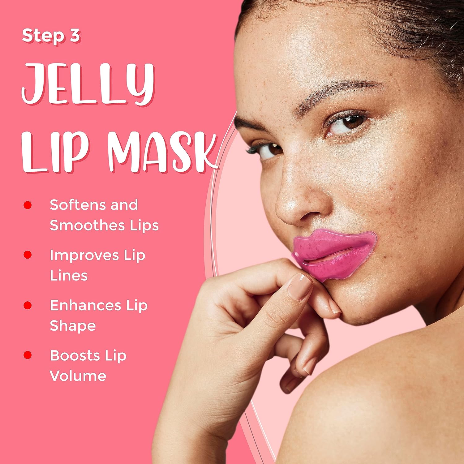 6-in-1 Lip Care Kit With Lip Sleeping Mask, Silicone Brush, Sugar Lip Scrub, Lip Mask Sheet to Reveal Luscious, Lip Exfoliator Scrub to Soft Lips – Korean Lip Therapy Set for a Fuller - View 3 of 6