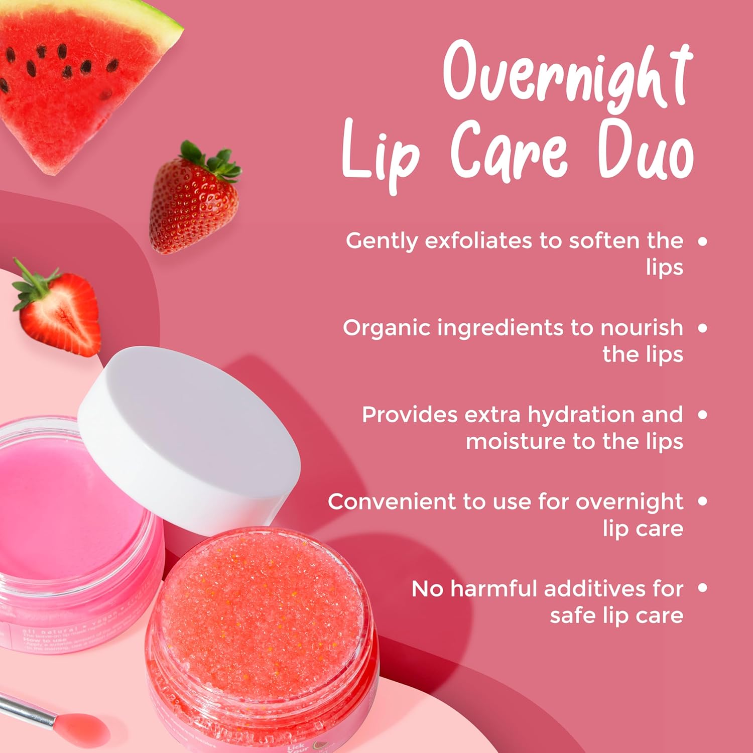 Berry Lip Sleeping Mask - Overnight Lip Mask, Lips Moisturizer - Hydrating Natural Lip Care and Treatment for Dry, ed Lips - Moisture and Collagen Booster - View 6 of 6