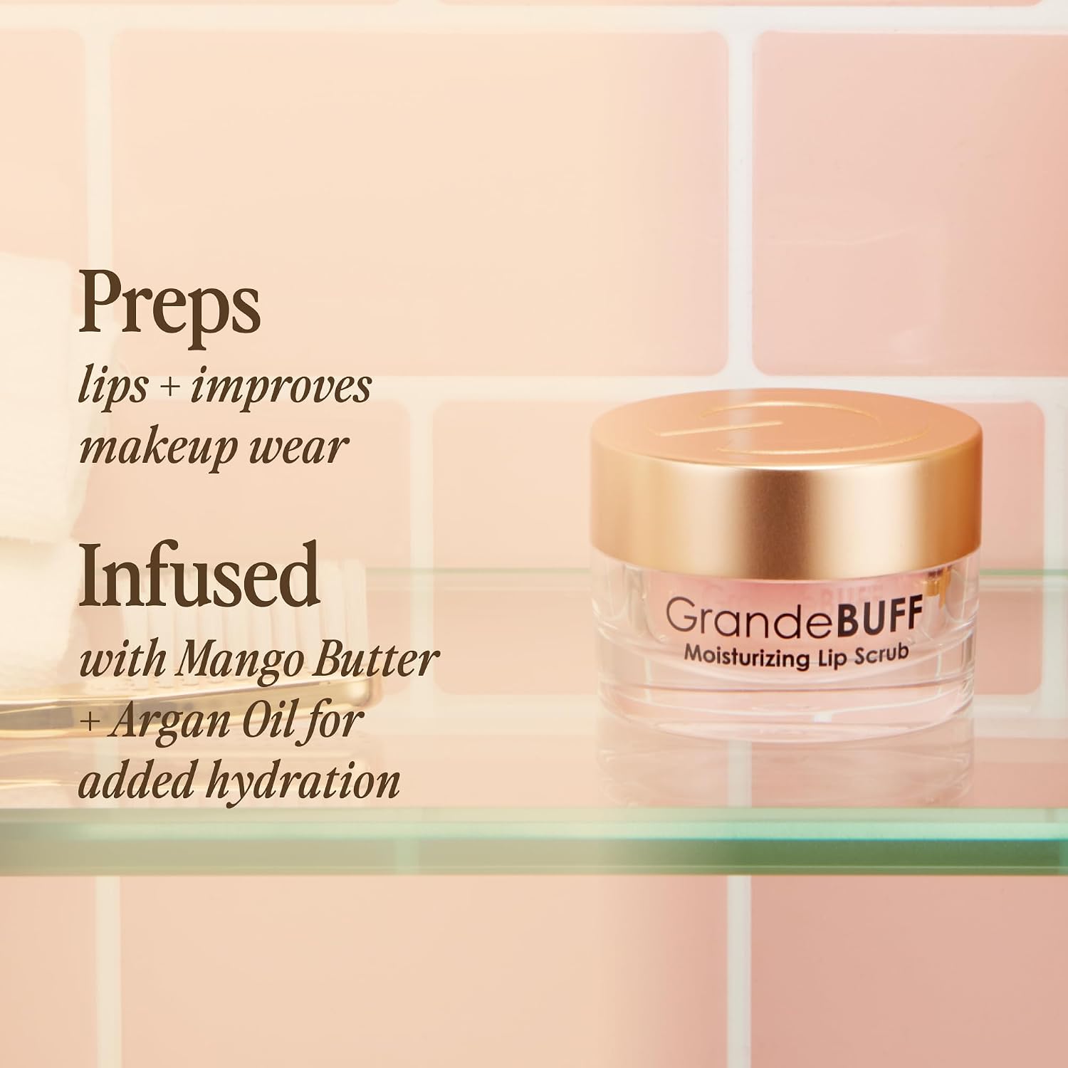 Grande Cosmetics GrandeBUFF Moisturizing Lip Scrub, 0.53 Fl Oz - View 3 of 5