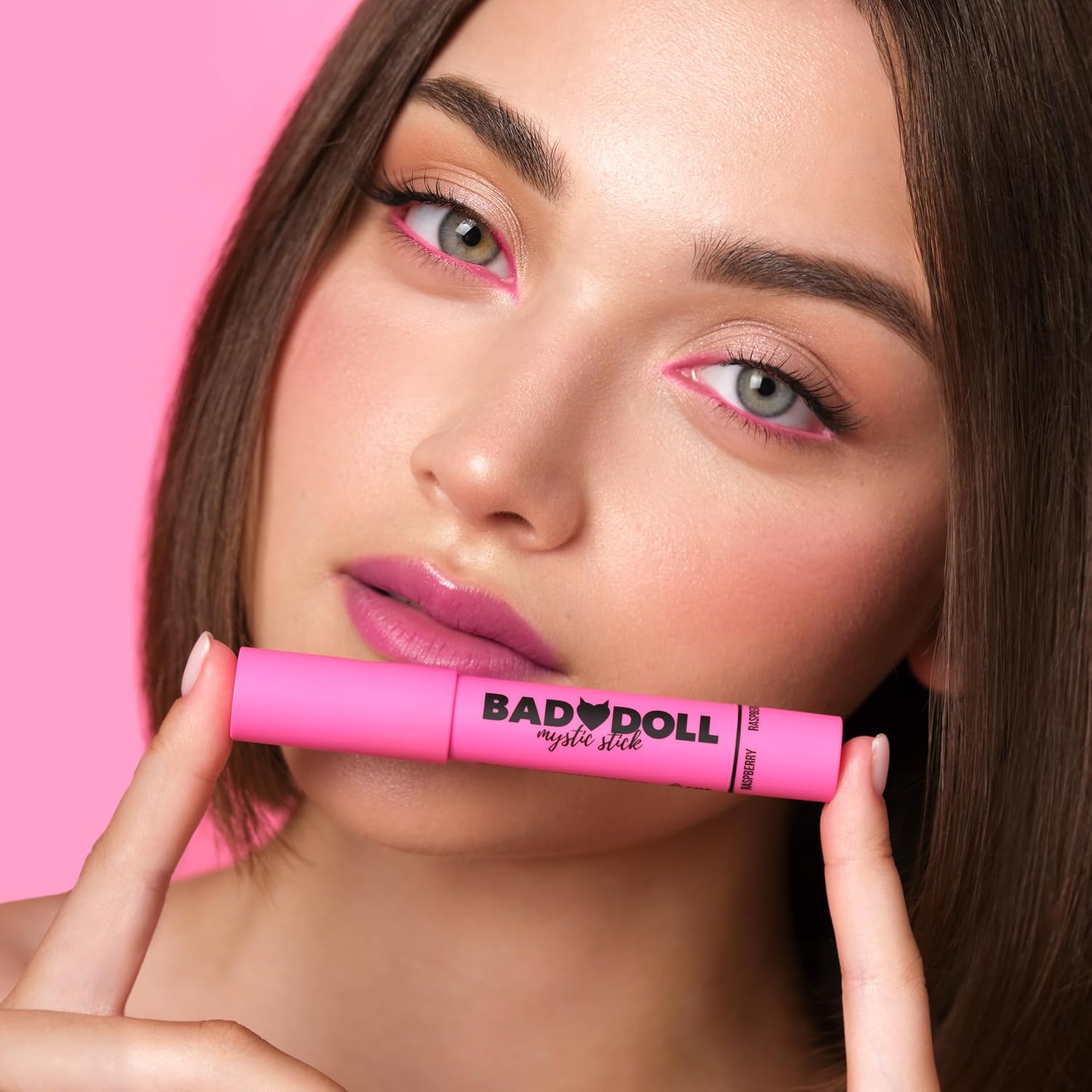 Belor Design Hydrating Moisturizing Lip Balm for Dry Lips (BAD DOLL Balm Lip Tint Mystic stick raspberries, 2.1 g) - View 2 of 3