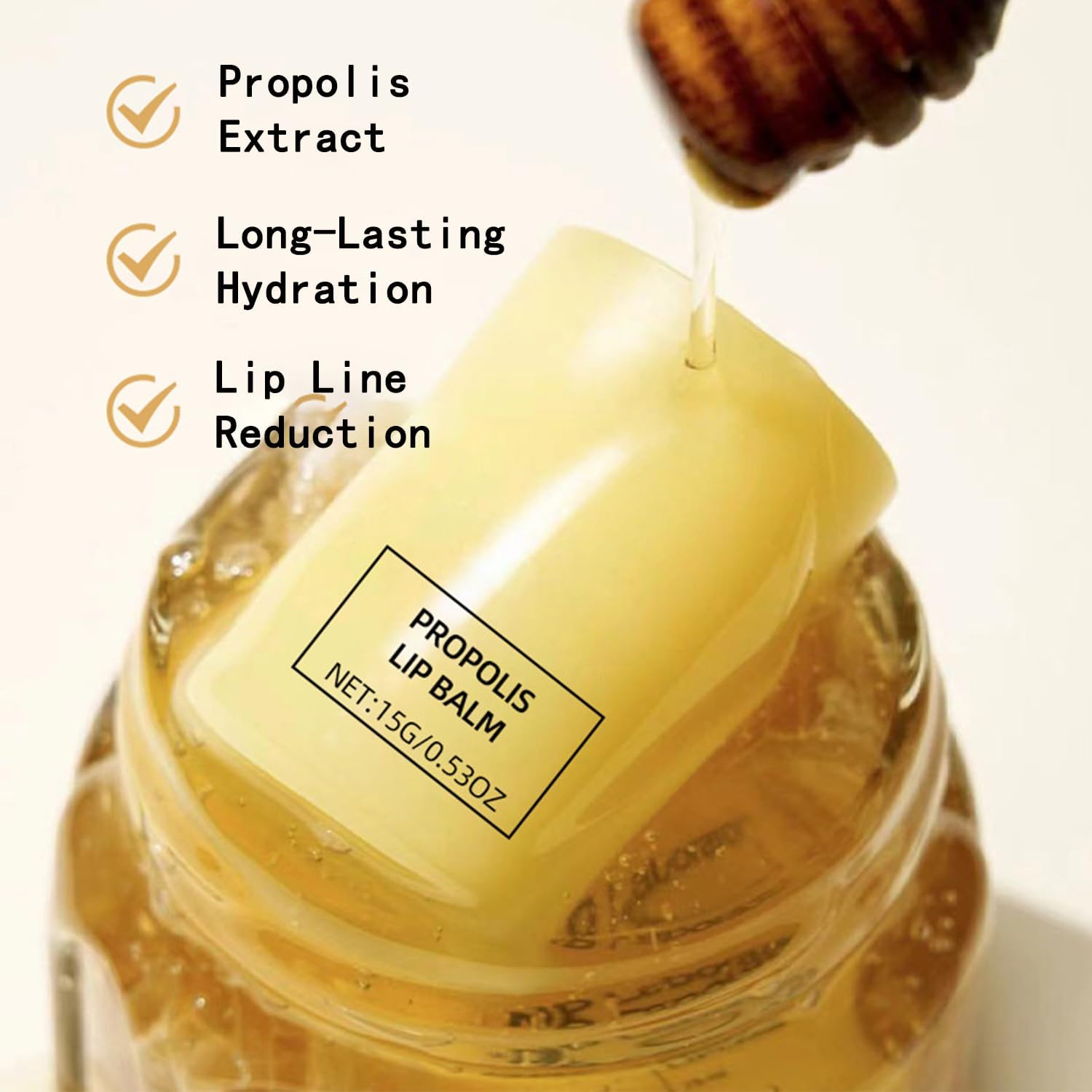 Moisturizing Honey Lip Butter, Long-Lasting Hydration Overnight Lip Balm & Mask, Gentle Exfoliation Lip Care for Women - View 2 of 5