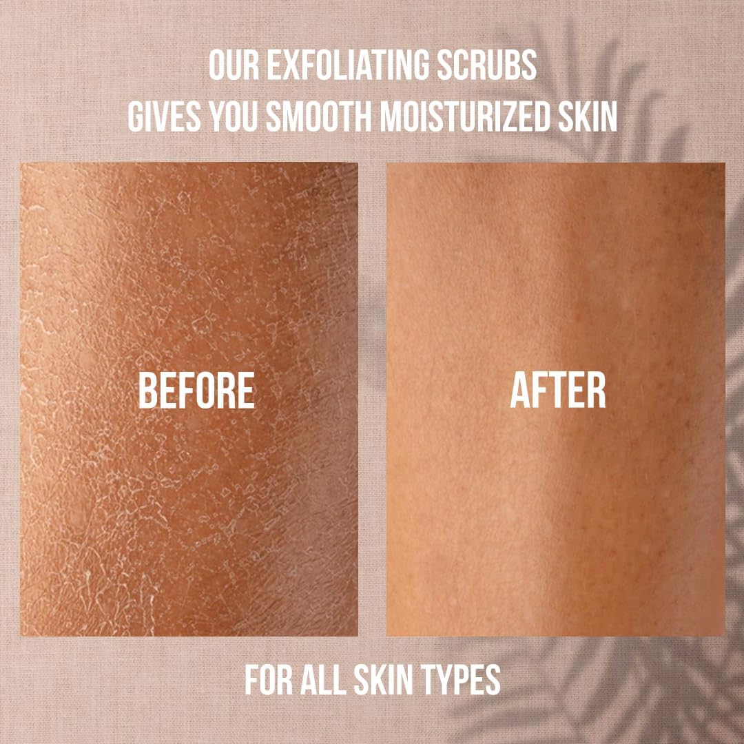 Pure Brown Sugar Scrub, Gentle Exfoliating Natural Body Scrub, Revitalizing Face & Lips Scrubber For Women With Moisturizing Shea Butter & Organic Oils, Cellulite & Stretch Mark Remover Best Gift Idea - View 6 of 7