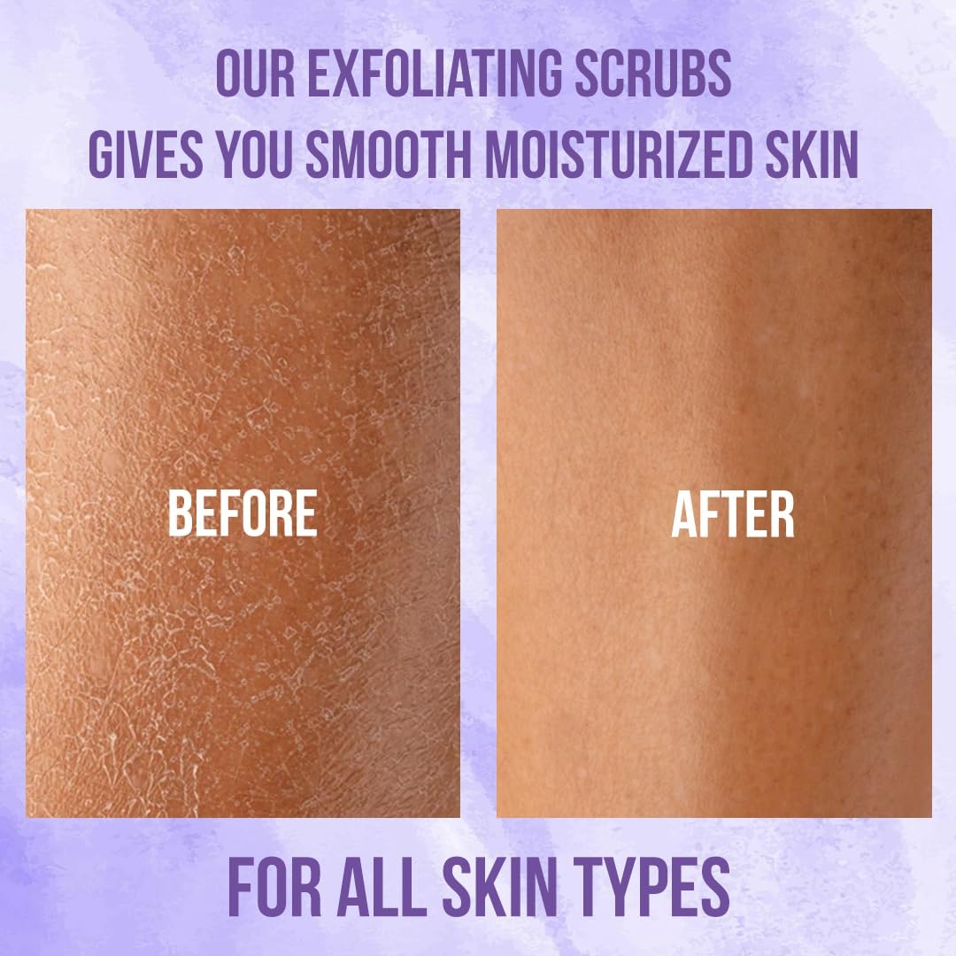 White Naturals Lavender Scrub , Gentle Exfoliating Body Scrub for Super Soft Skin, 100% Organic and Pure Aromatherapy Exfoliate To Cleanse, Detoxify and Smooth. - View 5 of 6