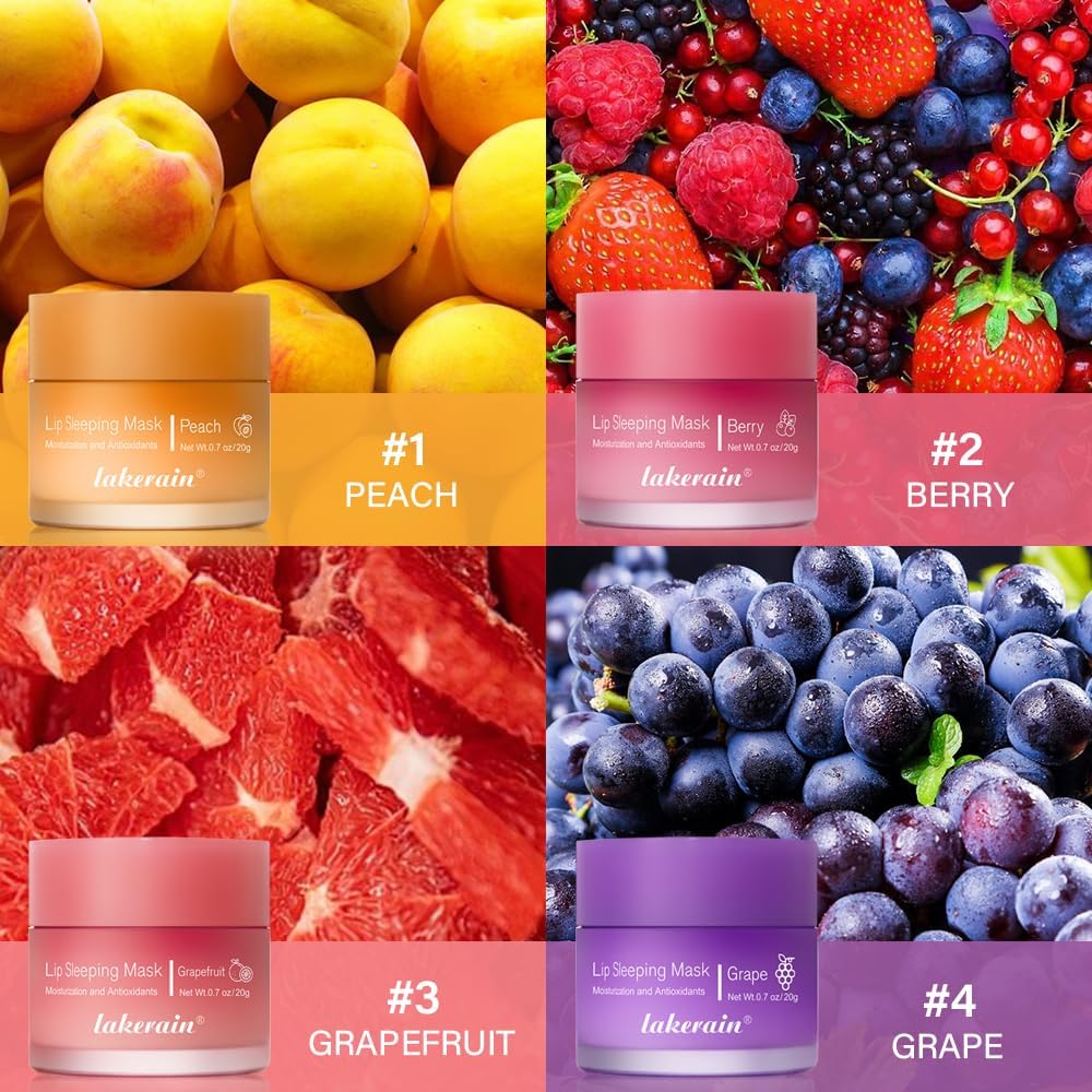 Lip Sleeping Mask, 0.7Oz Overnight Nourish & Hydrate Balm, Oil, Skin Care For Improves Dryness, Reduce Lines (Lip Peach) - View 5 of 7