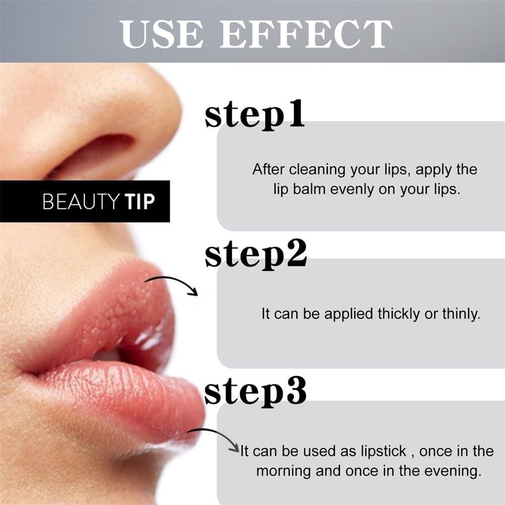 Turmeric Lip Balm, Lip Whitening Products for Dark Lips Repair Treatment Cream, Lip Softening Moisturizing Exfoliator (2 PCS) - View 4 of 6