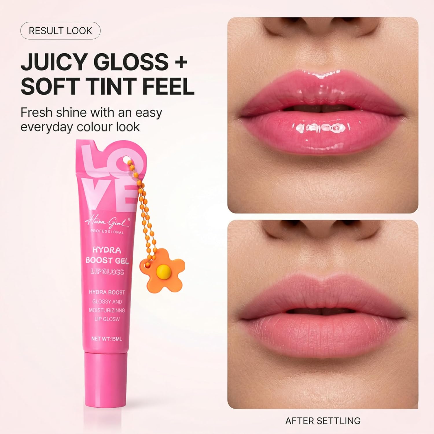 Korean Lip Gloss Duo Kit, Set of 2 | Cute For Girls, Tinted High Shine Hydrating, Women Gift, K Beauty Inspired Makeup Present For Teens - View 6 of 7
