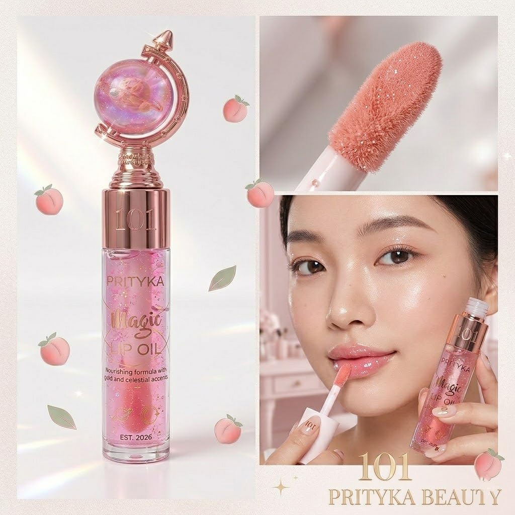 Cute Trendy Lipgloss Combo for Girls – Butterfly Korean Lipgloss, Tube LipGloss & Moisturizing Glob Lip Balm for Dry Lips, Perfect Glossy Finish for Everyday Glam & Gifting | Cute Trendy Lipgloss - View 4 of 7