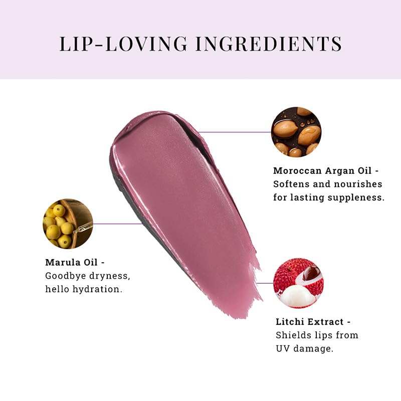 Moisture Shine Lipstick | Get Light Catching Shine | High Gloss, Ultra-Creamy & Rich Payoff | Buildable, Non-Sticky Finish | Vegan & Paraben Free | After Party | 4g - View 5 of 6