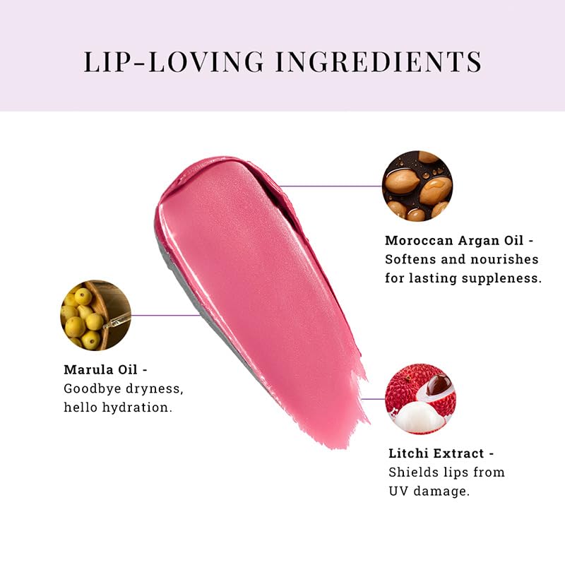 Moisture Shine Lipstick | Get Light Catching Shine | High Gloss, Ultra-Creamy & Rich Payoff | Buildable, Non-Sticky Finish | Vegan & Paraben Free | Glow Getter | 4g - View 4 of 5