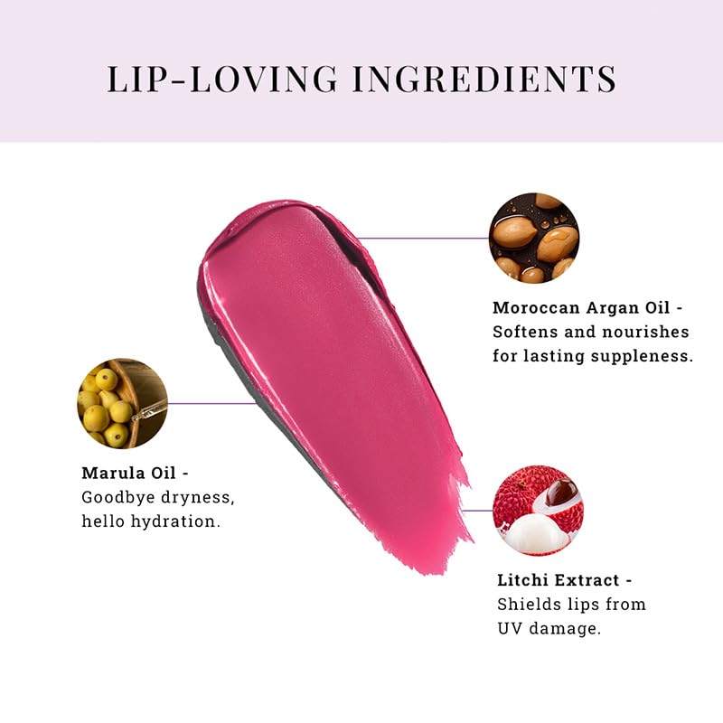 Moisture Shine Lipstick | Get Light Catching Shine | High Gloss, Ultra-Creamy & Rich Payoff | Buildable, Non-Sticky Finish | Vegan & Paraben Free | Show Stopper | 4g - View 4 of 5
