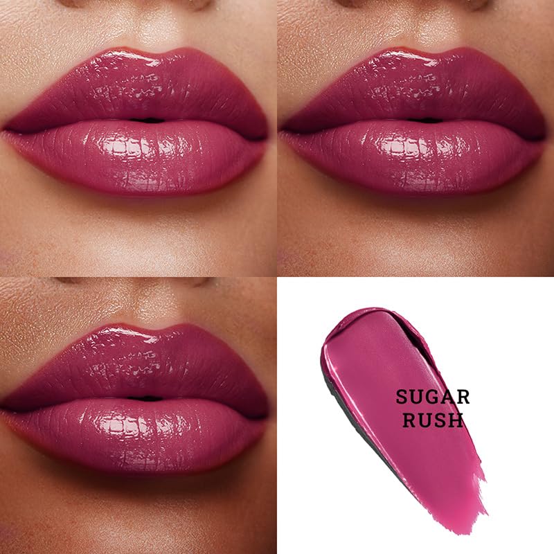 Moisture Shine Lipstick | Get Light Catching Shine | High Gloss, Ultra-Creamy & Rich Payoff | Buildable, Non-Sticky Finish | Vegan & Paraben Free | Sugar Rush | 4g - View 2 of 5
