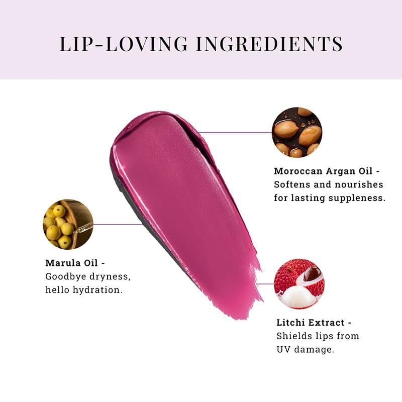 Moisture Shine Lipstick | Get Light Catching Shine | High Gloss, Ultra-Creamy & Rich Payoff | Buildable, Non-Sticky Finish | Vegan & Paraben Free | Sugar Rush | 4g - View 4 of 5