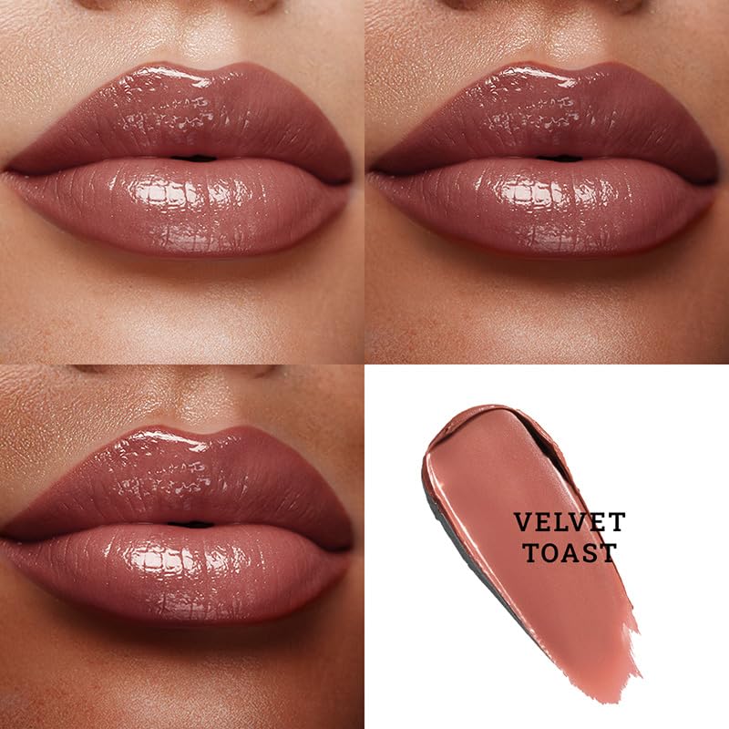 Moisture Shine Lipstick | Get Light Catching Shine | High Gloss, Ultra-Creamy & Rich Payoff | Buildable, Non-Sticky Finish | Vegan & Paraben Free | Velvet Toast | 4g - View 2 of 5