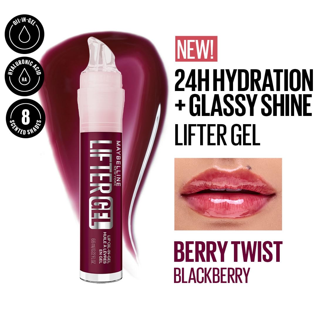 Maybelline New York Lifter Gel Lip Oil In Gel, Berry Twist, 6.6ml - View 7 of 7