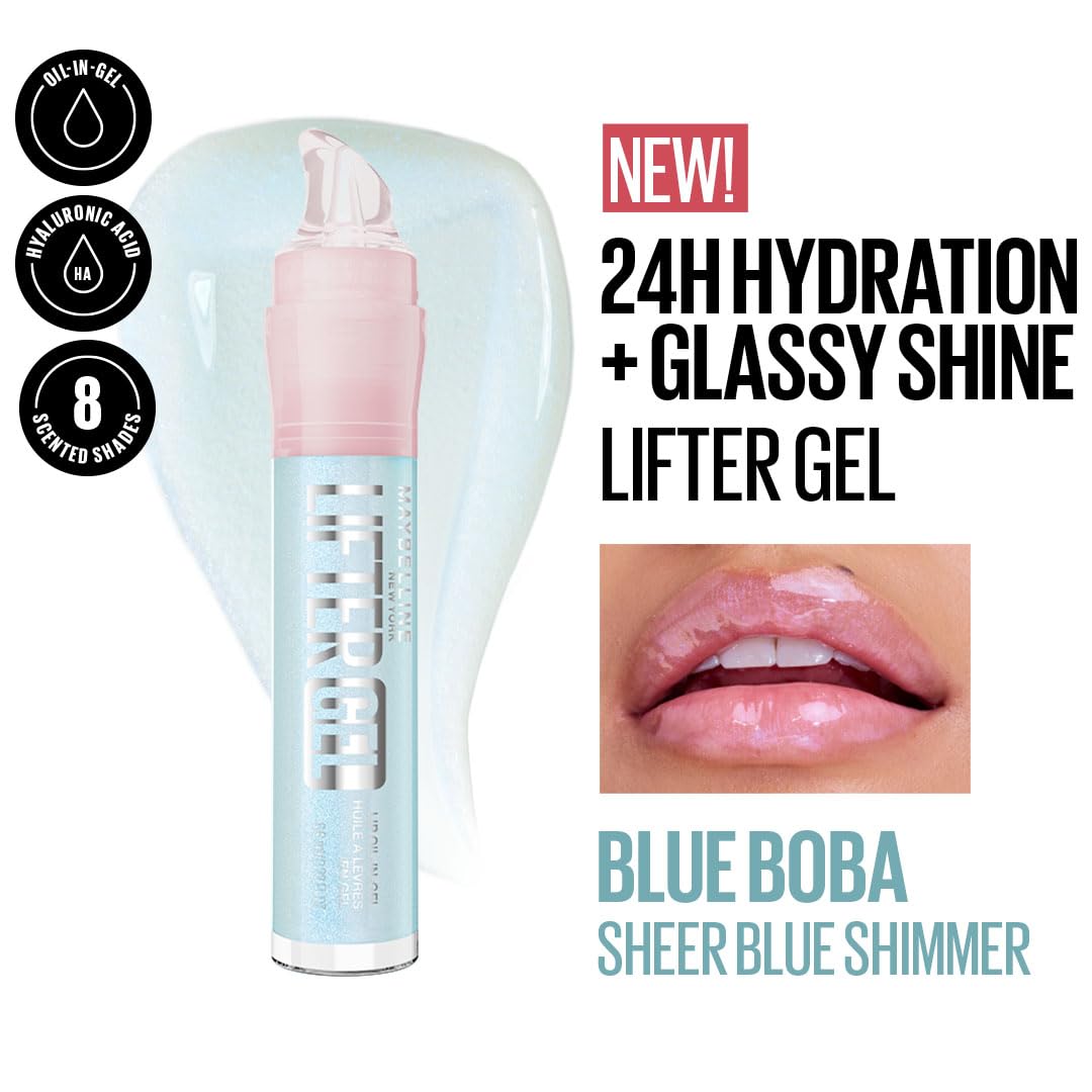 Maybelline New York Lifter Gel Lip Oil In Gel, Blue Boba, 6.6ml - View 7 of 7
