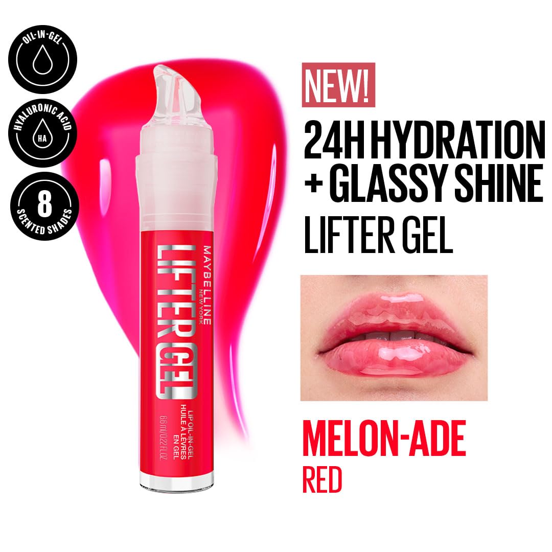 Maybelline New York Lifter Gel Lip Oil In Gel, Melonade, 6.6ml - View 6 of 6