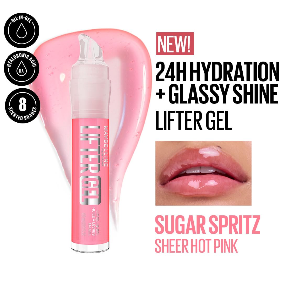 Maybelline New York Lifter Gel Lip Oil In Gel, Sugar Spritz, 6.6ml - View 7 of 7