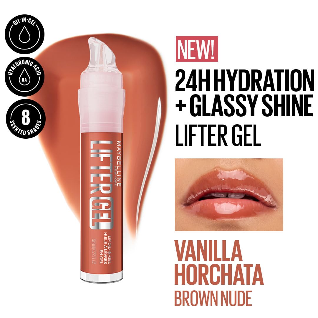 Maybelline New York Lifter Gel Lip Oil In Gel, Vanilla Horchata, 6.6ml - View 8 of 8