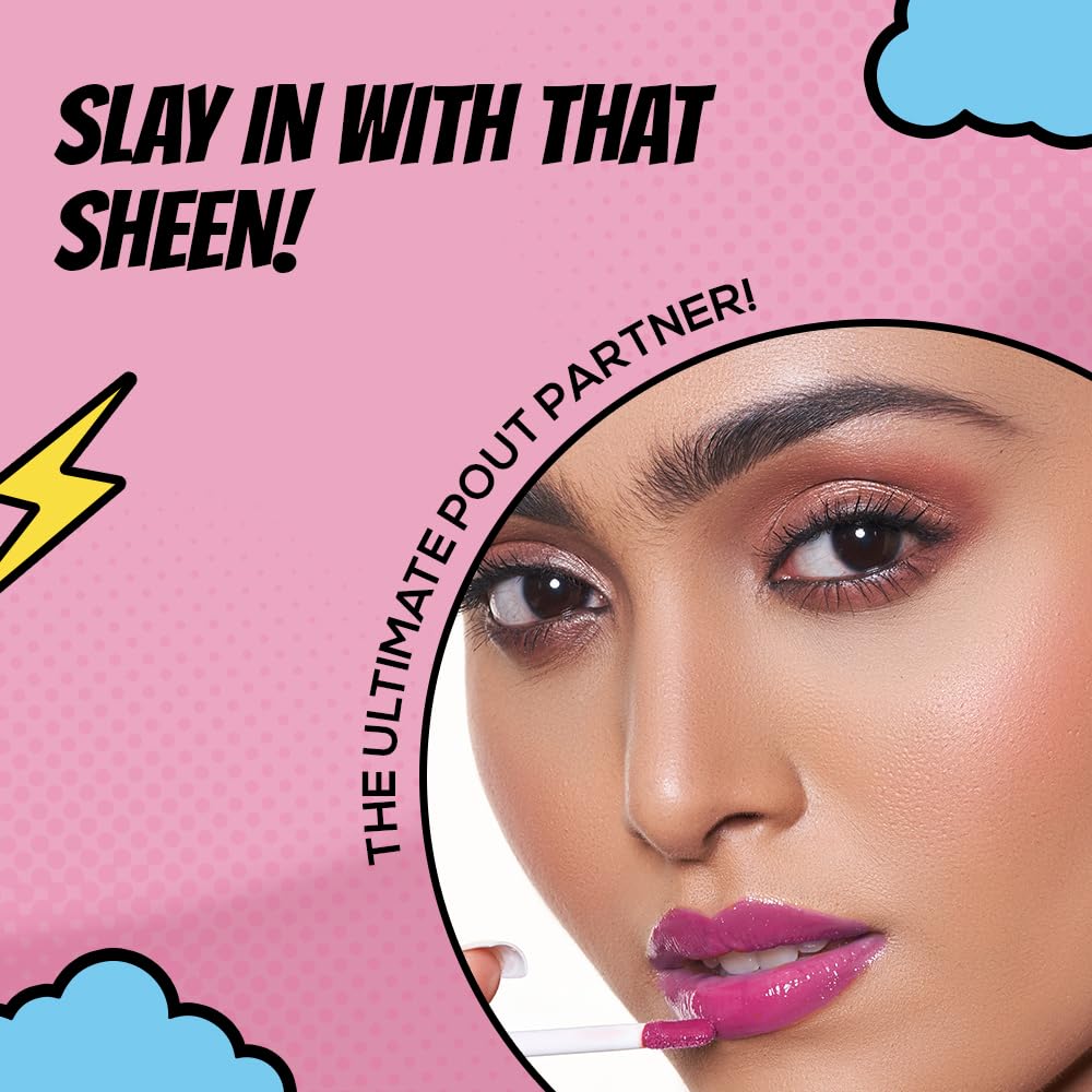 RENEE Everyday Quick Gloss - Plum Dream, Supple Glossy Lips, For Long Lasting Hydration, Lightweight & Non-Sticky Formula with Subtle Tint, Shea Butter & Vitamin E Infused - View 3 of 5