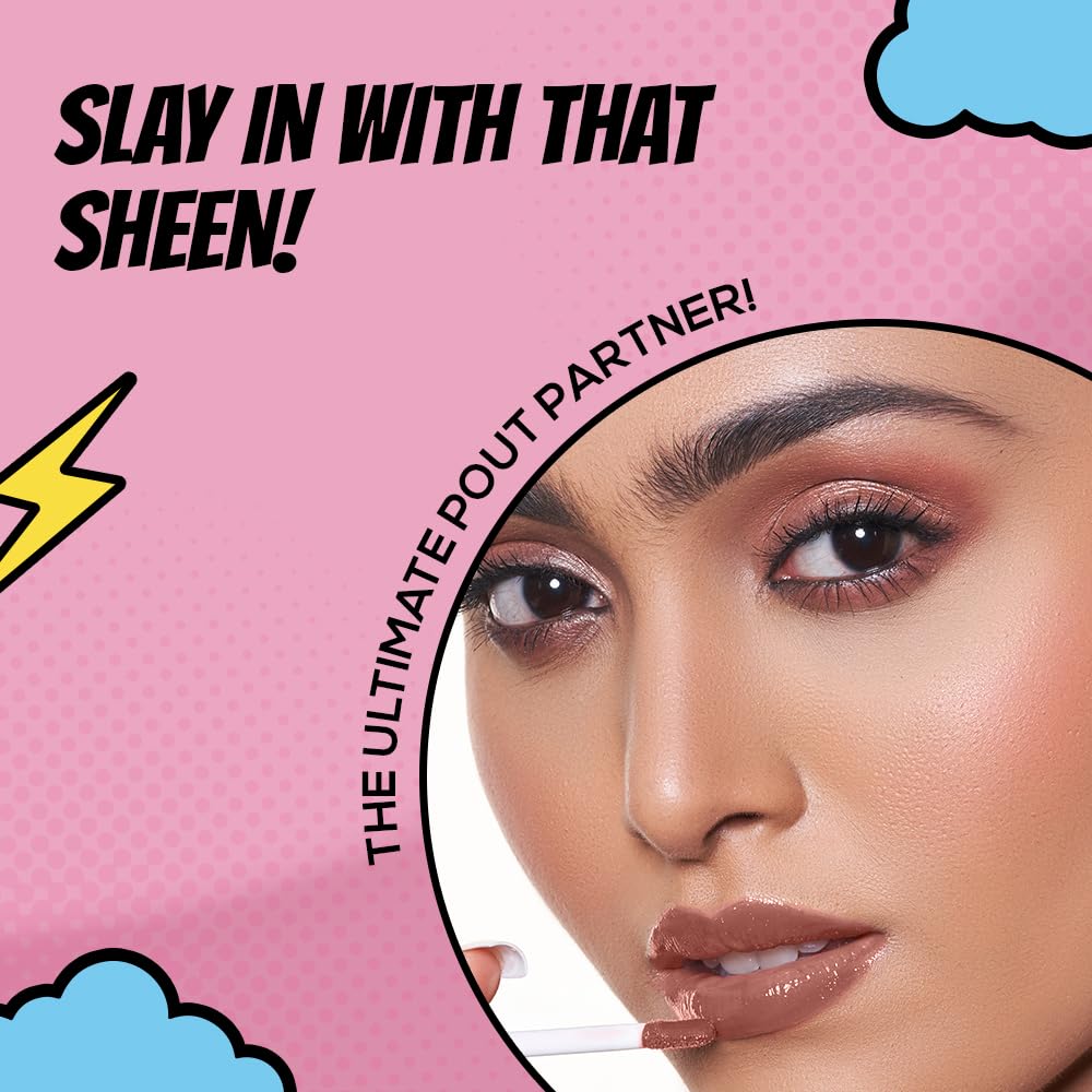 RENEE Everyday Quick Gloss - Nude Bliss, Supple Glossy Lips, For Long Lasting Hydration, Lightweight & Non-Sticky Formula with Subtle Tint, Shea Butter & Vitamin E Infused, Paraben Free - View 3 of 5