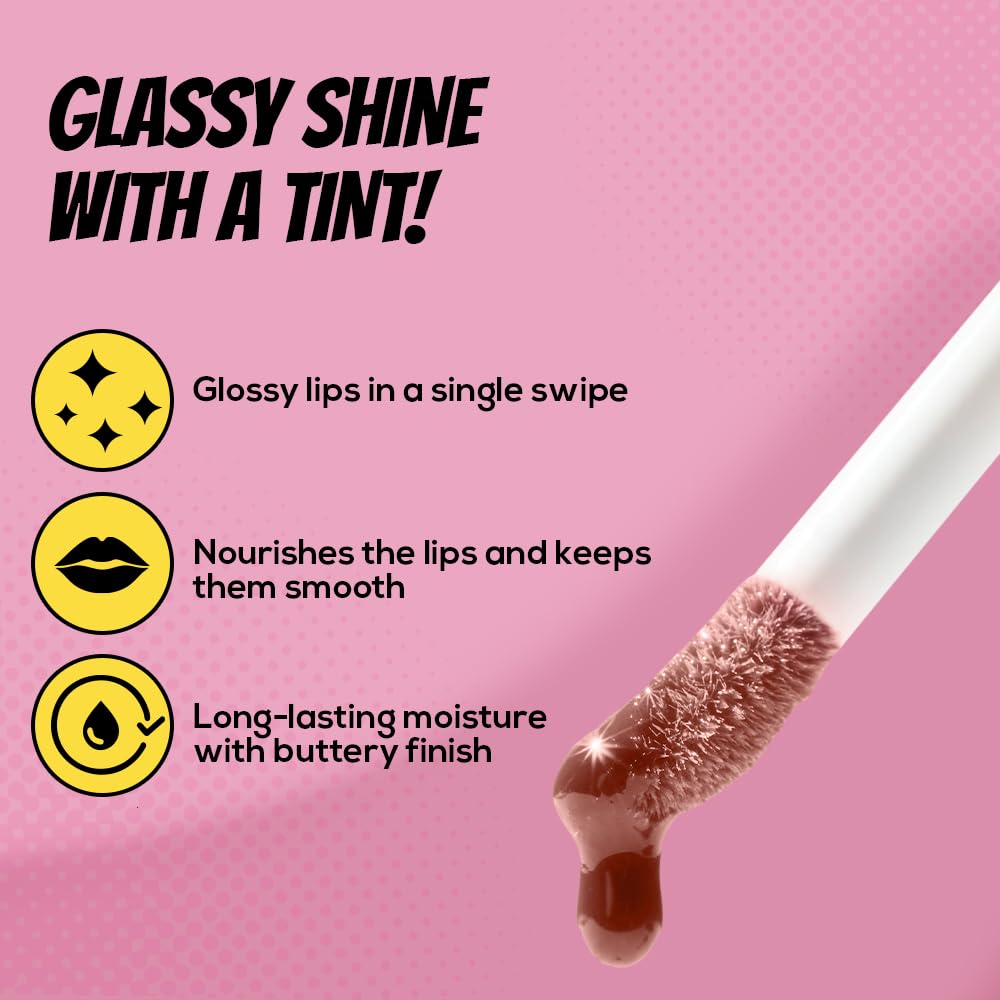 RENEE Everyday Quick Gloss - Nude Bliss, Supple Glossy Lips, For Long Lasting Hydration, Lightweight & Non-Sticky Formula with Subtle Tint, Shea Butter & Vitamin E Infused, Paraben Free - View 4 of 5