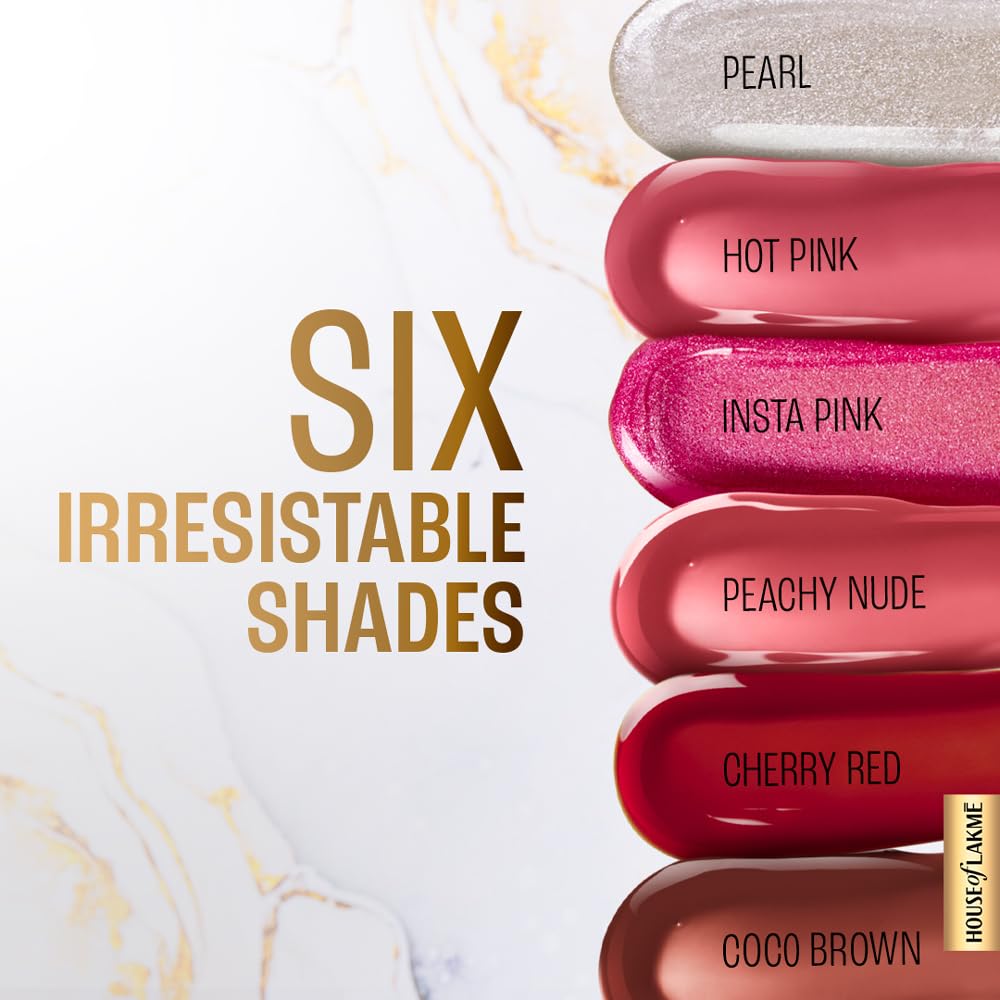 LAKMÉ LAKM LAKME SuperglowVIT C, Glossy Glass Shine Lip Gloss, CherryRedC3, 6 ml, for Smooth and Radiant Lips, with Vitamin C E, High Finish, Women | Ml Red - View 3 of 9