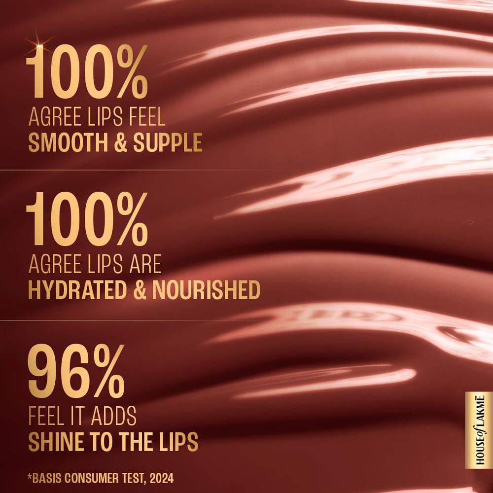 LAKMÉ LAKM LAKME SuperglowVIT C, Glossy Glass Shine Lip Gloss, CocaBrownC4, 4 ml, for Soft and Supple Lips, with Vitamin C E, High Finish, Women | Ml - View 4 of 8