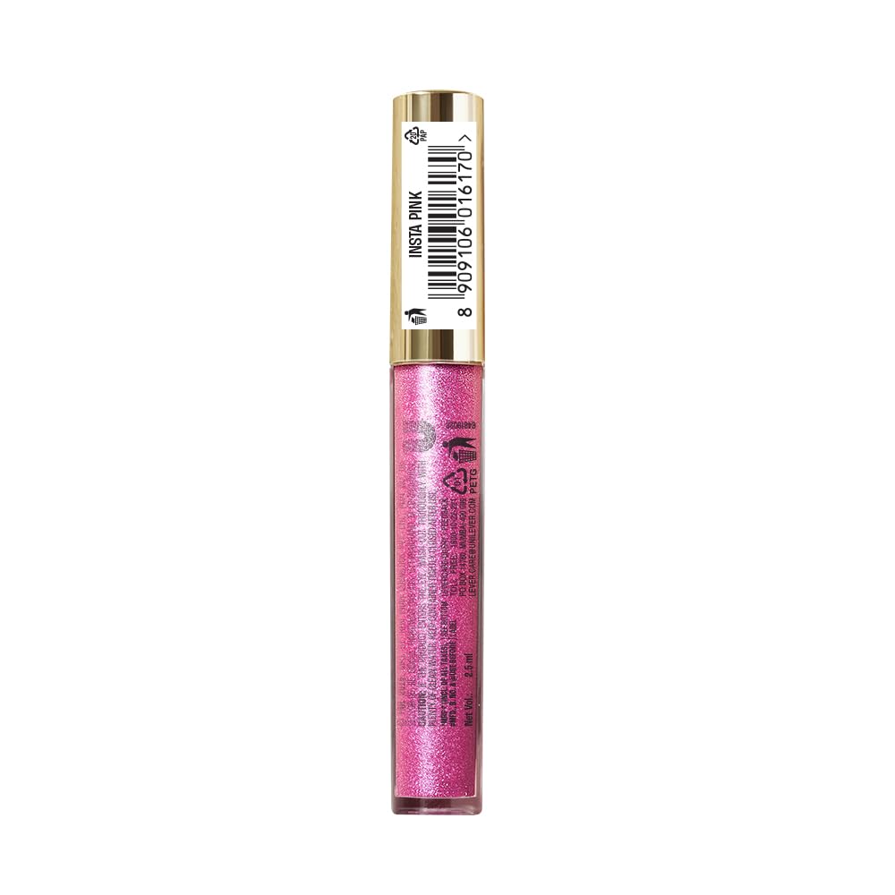 LAKMÉ LAKM LAKME SuperglowVIT C, Glossy Glass Shine Lip Gloss, InstaPinkC1, 4 ml, for Supple and Lips, with Vitamin C E, Finish, Hydrates Enhances Appearance | Ml - View 7 of 7