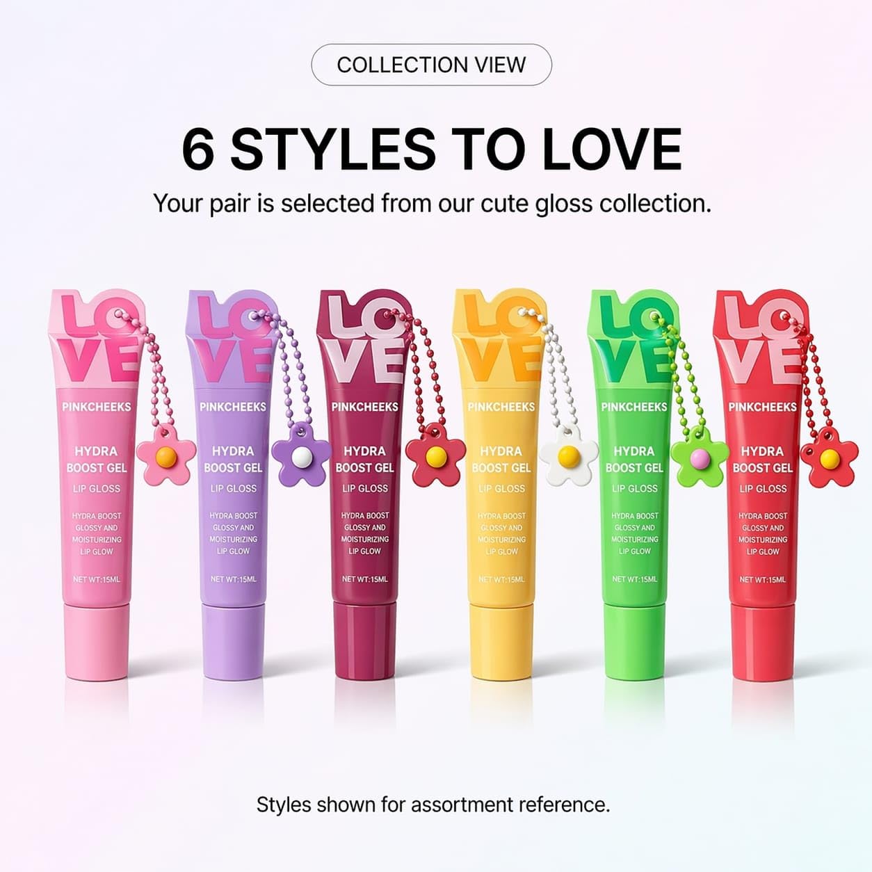 Korean Lip Gloss for Girls – Cute Tinted Hydrating Lip Gloss with High Shine Finish | K-Beauty Inspired Moisturizing Lipgloss | Long-Lasting Glossy Lip Tint (All Six Shades) - View 4 of 6