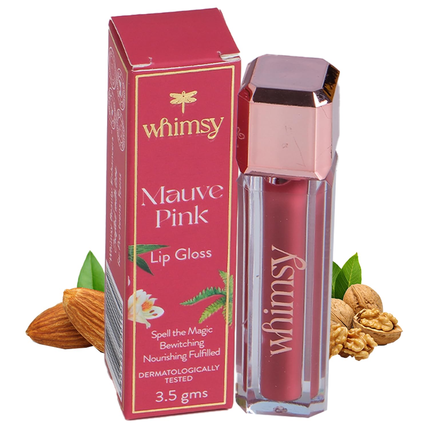 Whimsy Beauty Lip Gloss for Kids and Girls | Non Sticky Lightweight Formula with Hydrating Care | Tinted Gloss for Soft Nourished Lips | 4 to 16 Years | Organic, Natural, Chemical Free (Mauve Pink) - Related product