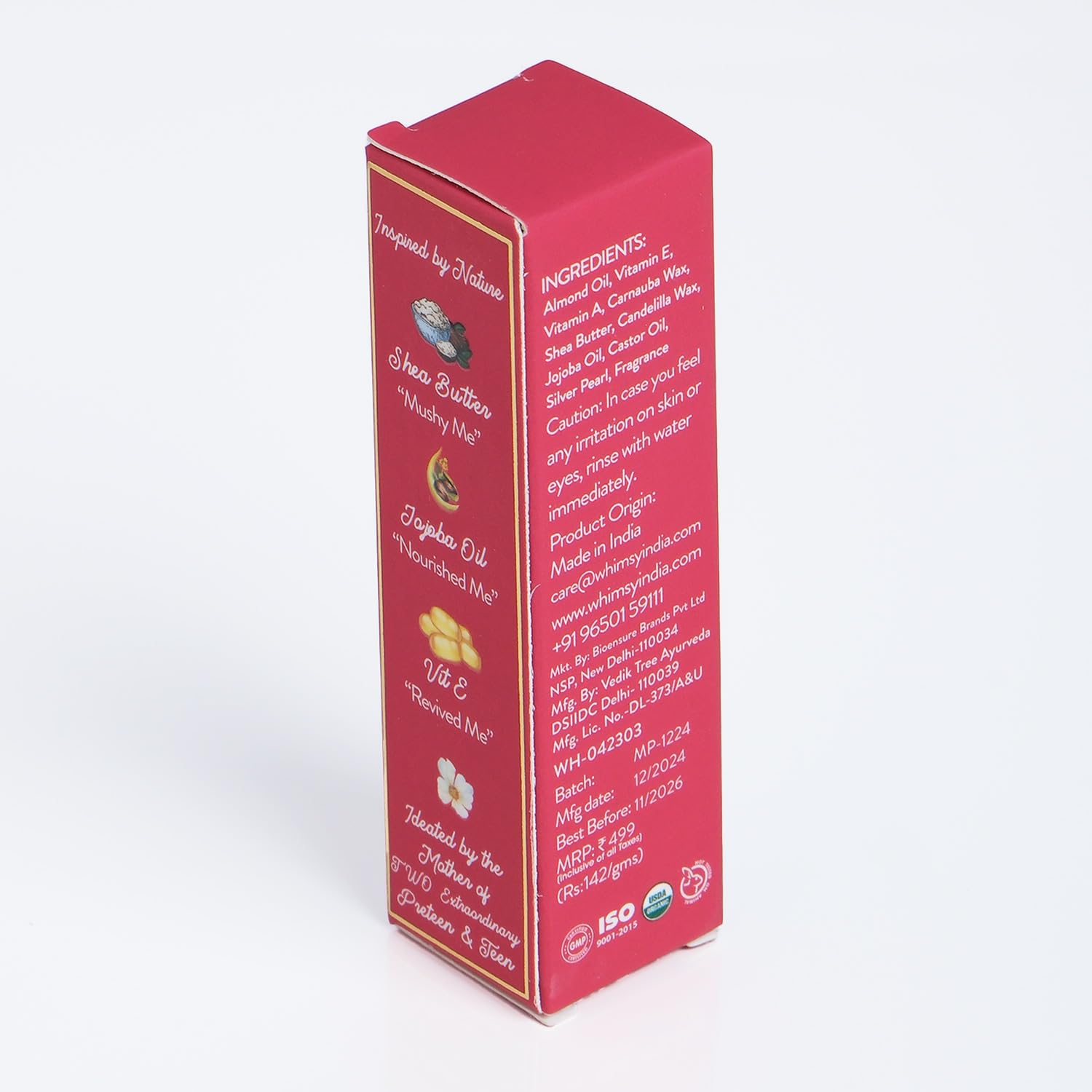 Whimsy Beauty Lip Gloss for Kids and Girls | Non Sticky Lightweight Formula with Hydrating Care | Tinted Gloss for Soft Nourished Lips | 4 to 16 Years | Organic, Natural, Chemical Free (Mauve Pink) - View 5 of 5