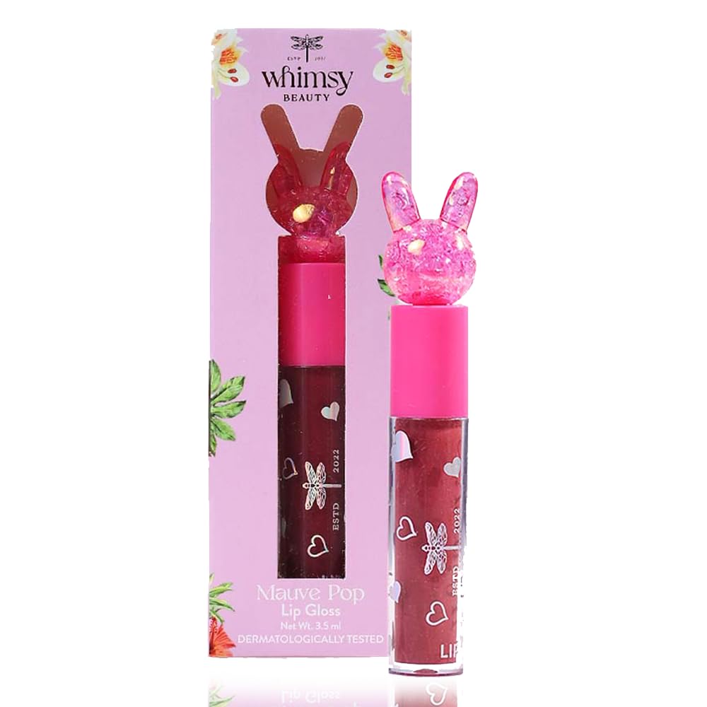 Whimsy Beauty Mauve Sparkle Lip Gloss for Kids and Pre-Teens | Lightweight Non Sticky Formula with Shiny Finish | Long Lasting Glossy Look | 4 to 16 Years | Organic, Natural, Chemical Free | 3.5 ml - Related product