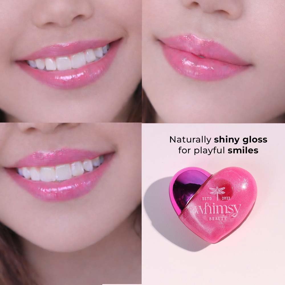 Whimsy Beauty Eye Glitter for Girls | Sparkle Eyeshadow with Long Lasting Colour | Safe Makeup with Edible Glitter for Kids | 4 to 16 Years | Organic, Natural, Chemical Free (Pink Gloss) - View 3 of 6