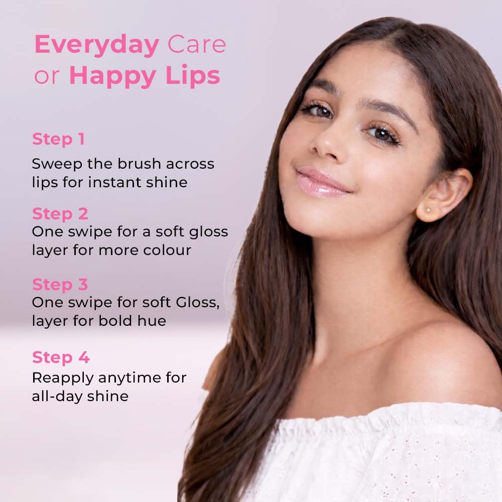 Whimsy Beauty Silver Sparkle Lip Gloss for Kids and Pre-Teens | Lightweight Non Sticky Formula with Shiny Finish | Long Lasting Glossy Look | 4 to 16 Years | Organic, Natural, Chemical Free | 3.5 ml - View 4 of 6