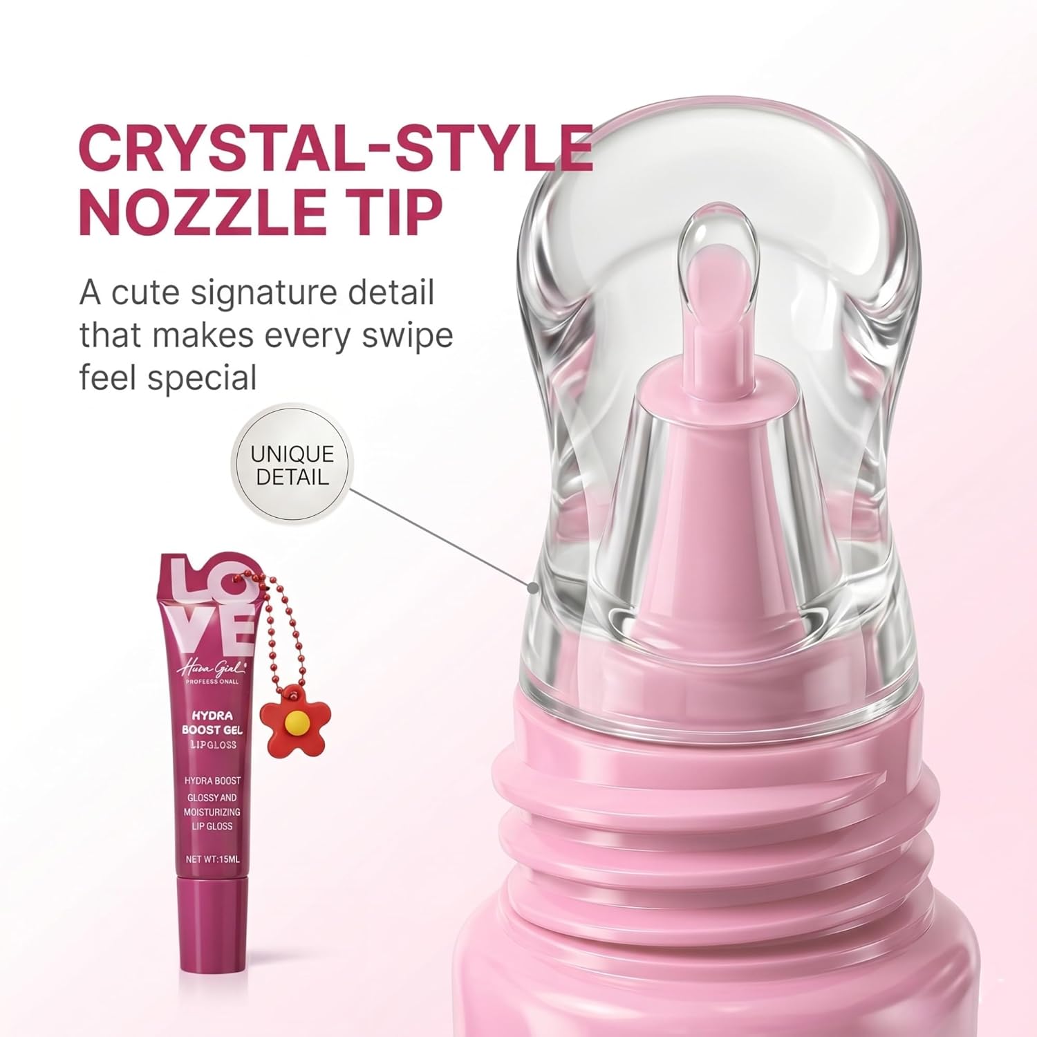 Lip Gloss Korean, Cute Duo Lip Gloss For Girls | High Shining | Tinted | Hydrating Lipgloss women Set Of 2 | Korean Beauty Inspired Makeup Lip Tint Gift - View 6 of 7