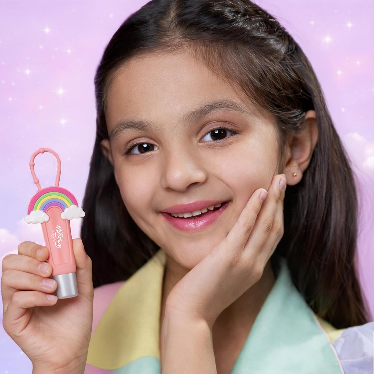 Princess by RENEE Cloudshine Glitter Lip Gloss | Shiny & Glossy Finish | Lightweight, Non-Sticky, Nourishing Formula | With Shea Butter, Grapeseed Oil & Vitamin E | 9 ml - View 2 of 5