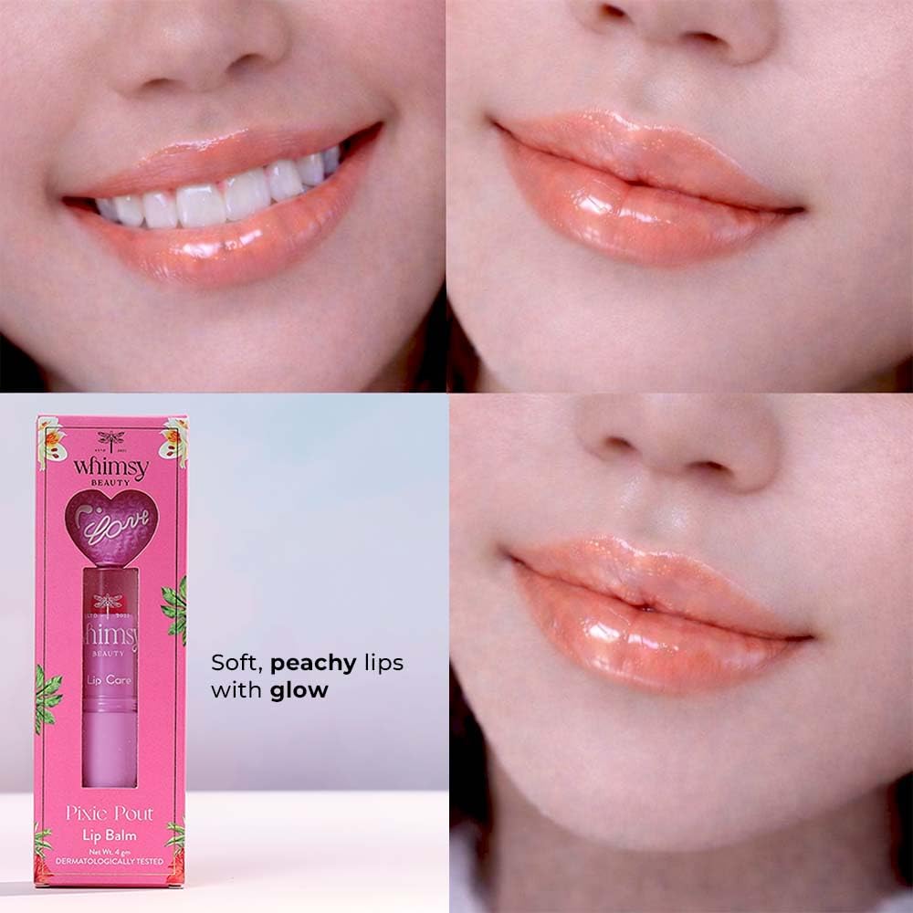 Whimsy Beauty Pixie Pout Lip Balm for Kids and Pre-Teens | Daily Lip Care with Lightweight Moisturising Texture | Smooth Soft Finish | 4 to 16 Years | Organic, Natural, Chemical Free 4 gms - View 3 of 6