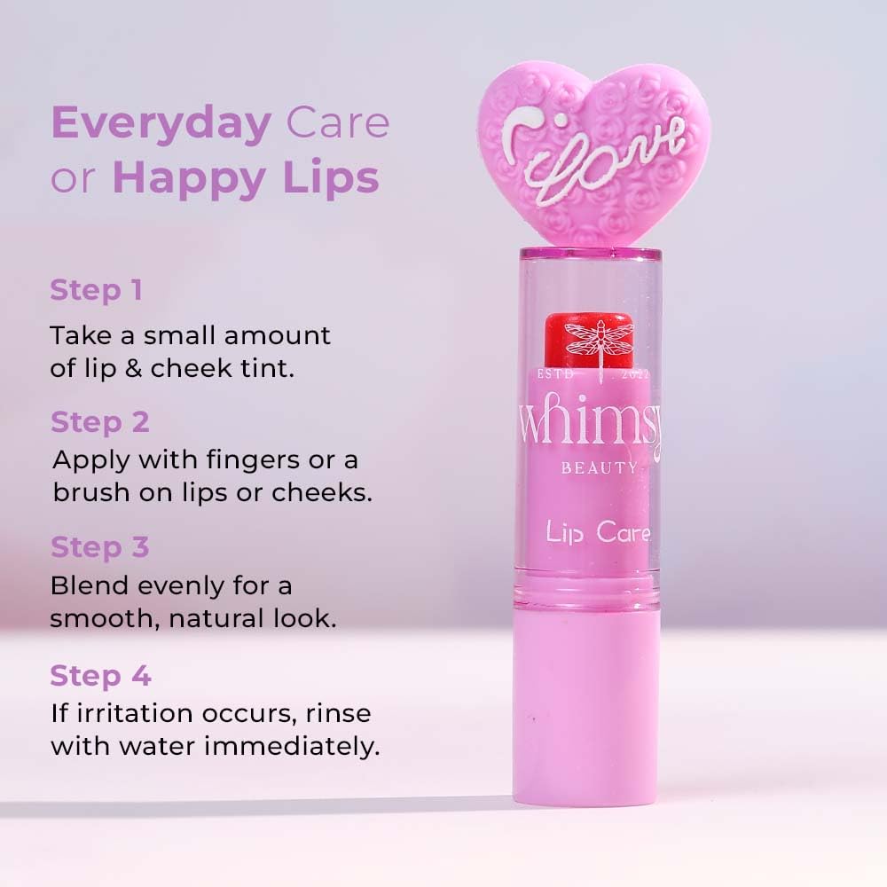 Whimsy Beauty Sweet Shine Lip Balm for Kids & Pre-Teens | Daily Lip Care with Lightweight Moisturising Formula | 4 to 16 Years | Organic, Natural Formula | Sulfate & Paraben Free | 4 gms - View 3 of 5