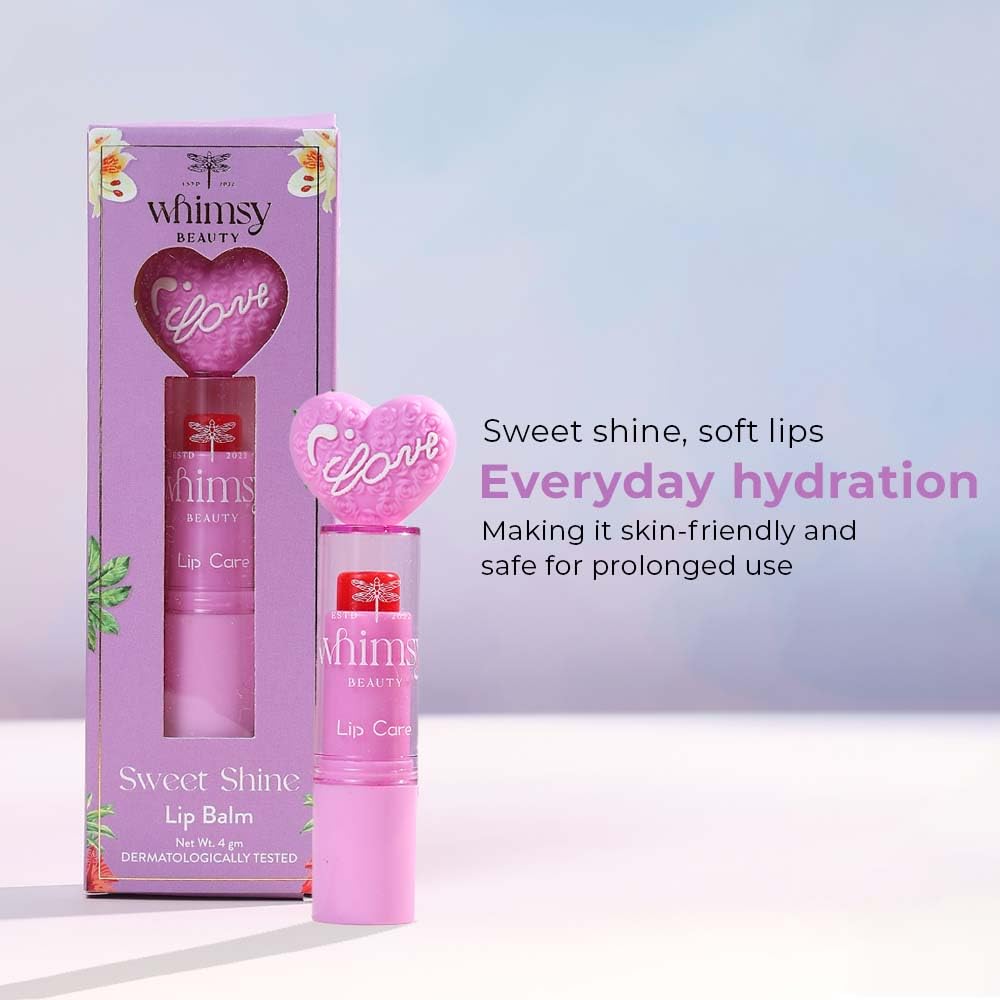 Whimsy Beauty Sweet Shine Lip Balm for Kids & Pre-Teens | Daily Lip Care with Lightweight Moisturising Formula | 4 to 16 Years | Organic, Natural Formula | Sulfate & Paraben Free | 4 gms - View 5 of 5