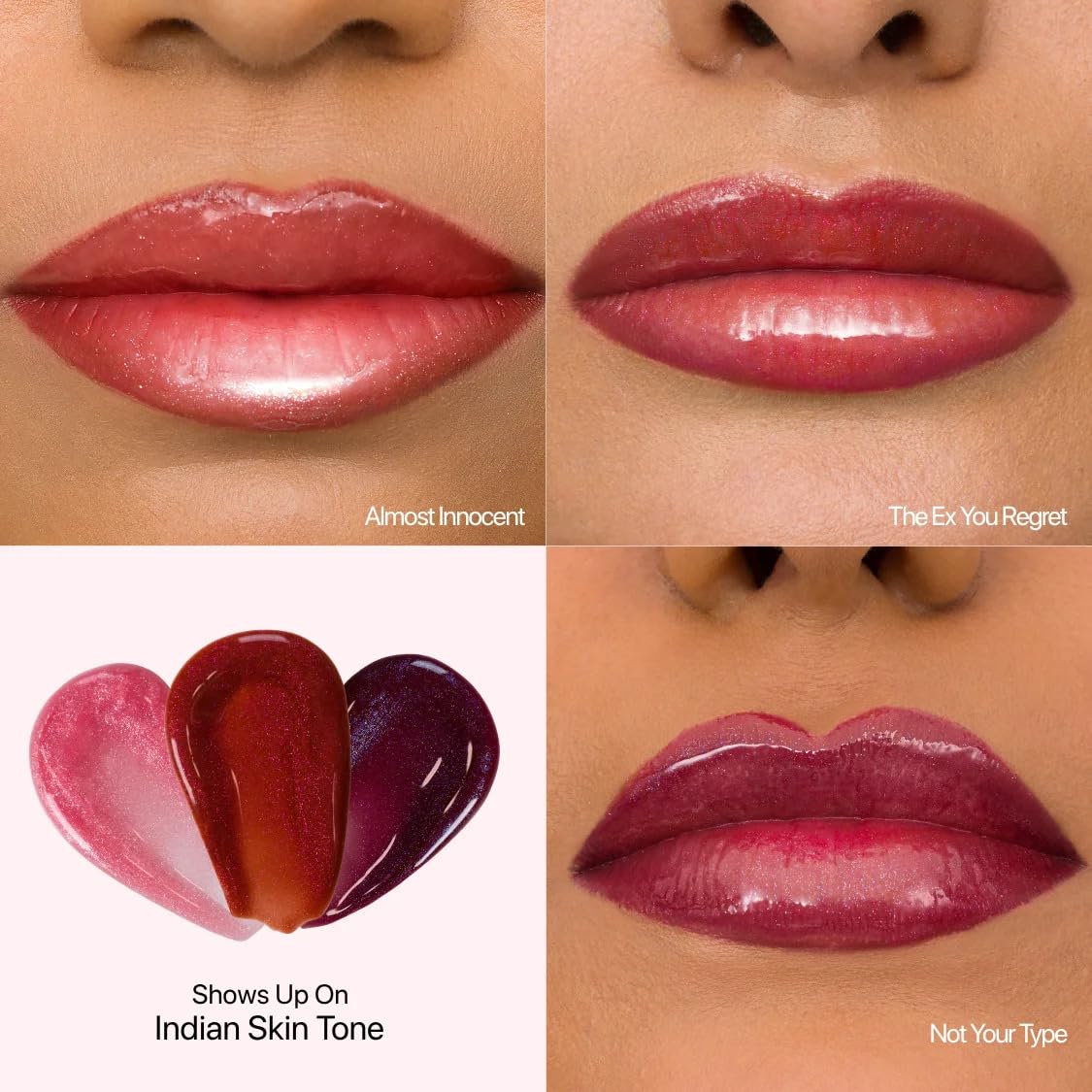 Shimmer Lip Gloss, Non-Sticky, Hyaluronic Acid & Collagen, Not Your Type- 9.5ml - View 2 of 8