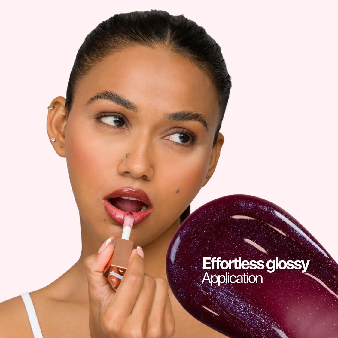 Shimmer Lip Gloss, Non-Sticky, Hyaluronic Acid & Collagen, Not Your Type- 9.5ml - View 5 of 8