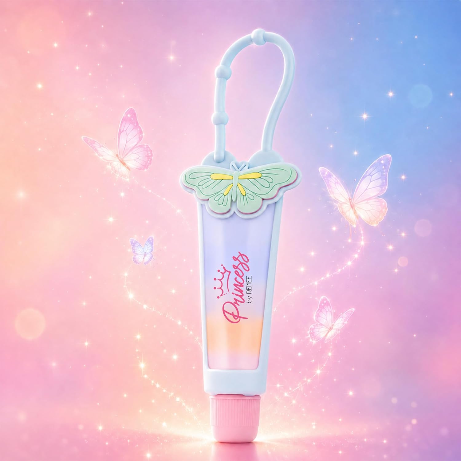 Princess By RENEE Five Layer Shiny Lip Gloss For Kids & Preteens | Nourishes Lips, Glides Smoothly | Lightweight Formula | Unique Five Layer Design With Keychain | 10ml - View 6 of 6