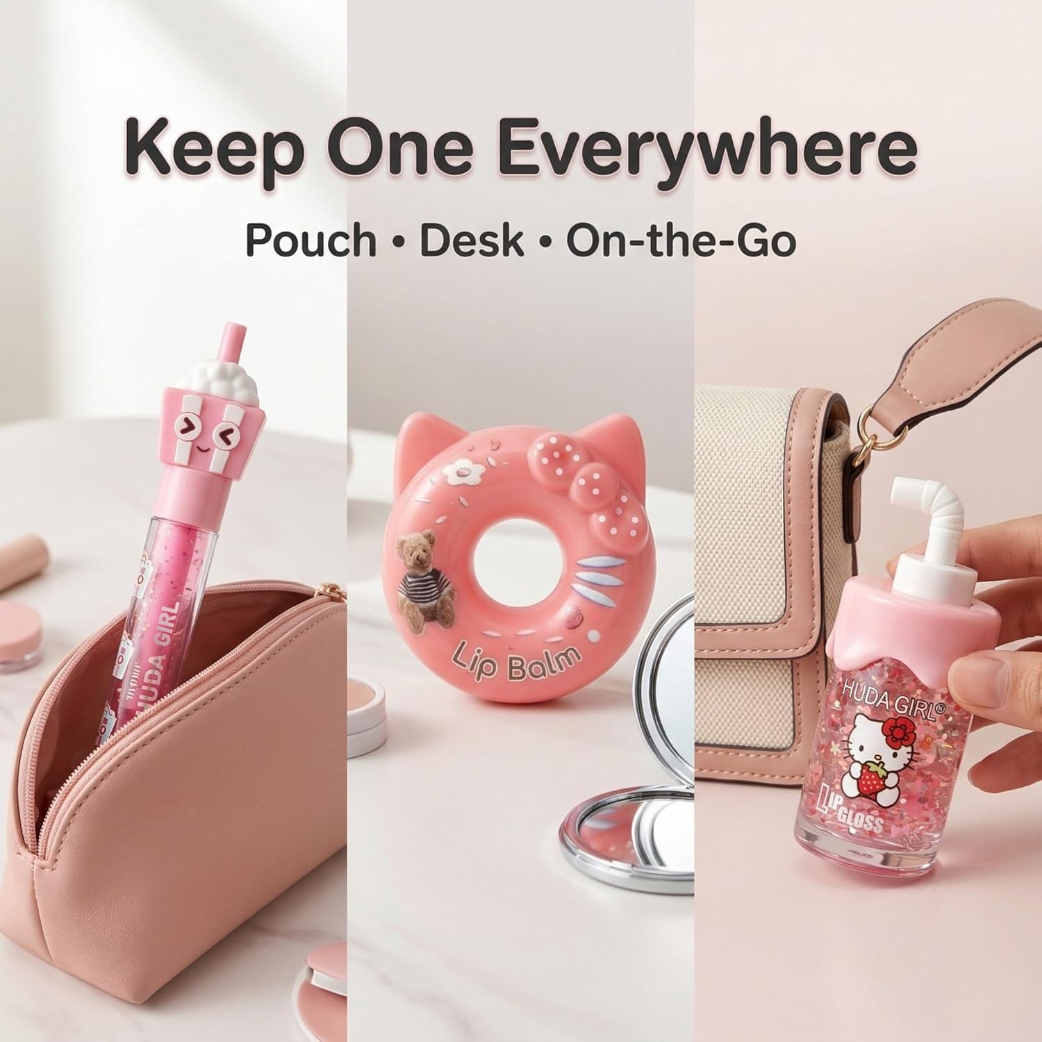 Lip Gloss Combo for Girls, Lip Oil | Juicy LipGloss, Moisturizing Lip Balm, Perfect Glossy Finish, Everyday Glam, Gifting - View 2 of 6