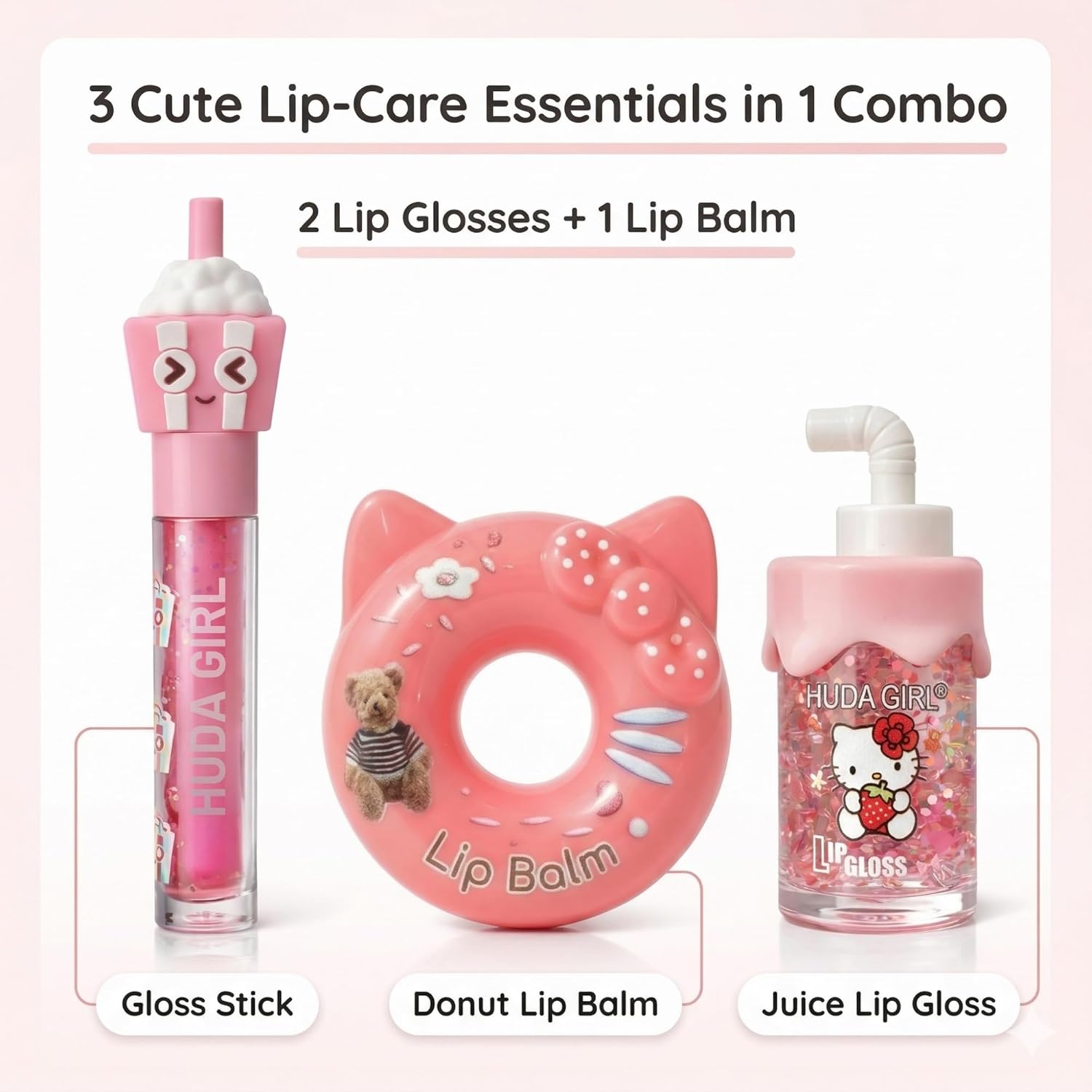 Lip Gloss Combo for Girls, Lip Oil | Juicy LipGloss, Moisturizing Lip Balm, Perfect Glossy Finish, Everyday Glam, Gifting - View 6 of 6
